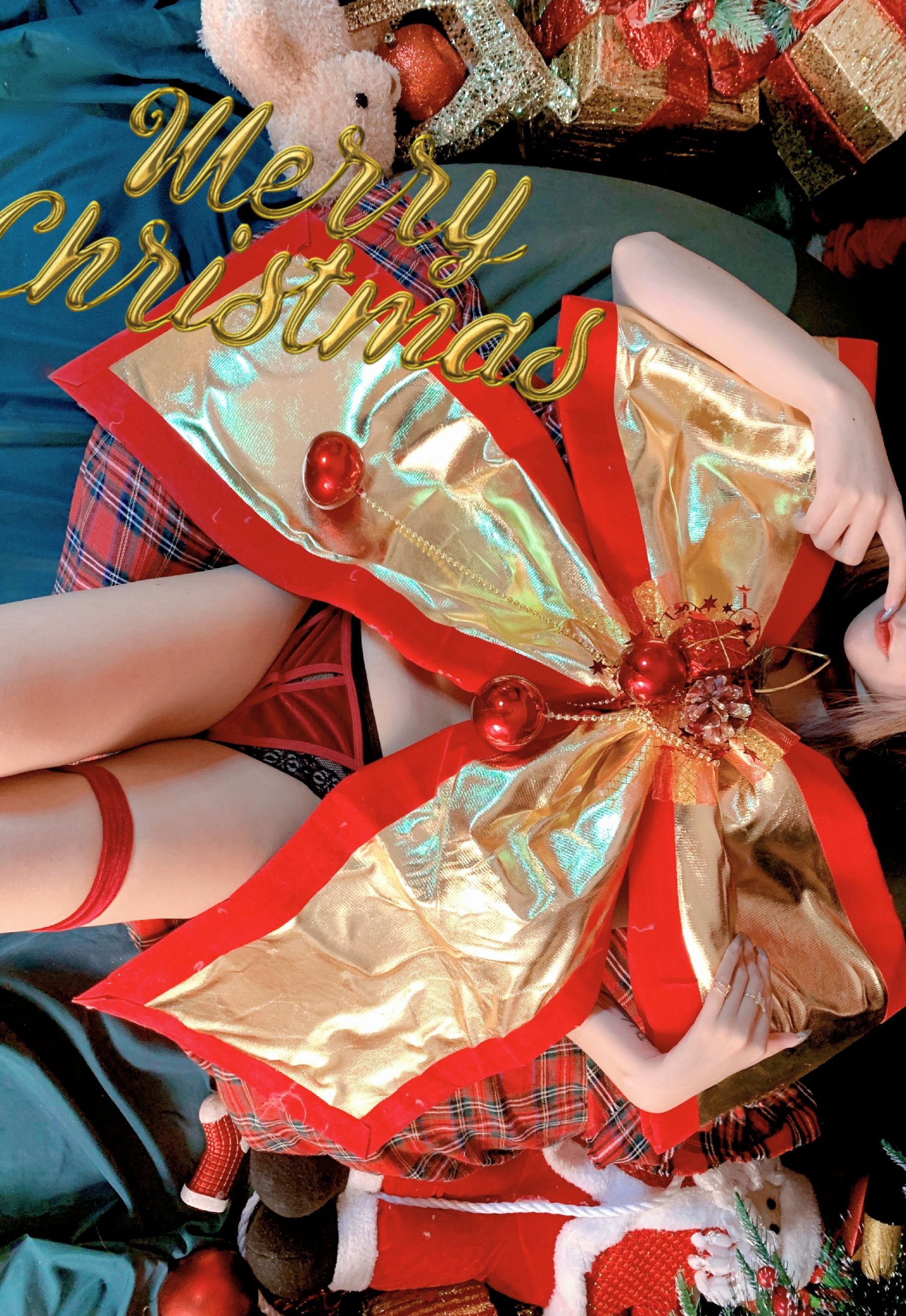 [COS福利] 巨乳猫九酱Sakura - 圣诞特辑第1张