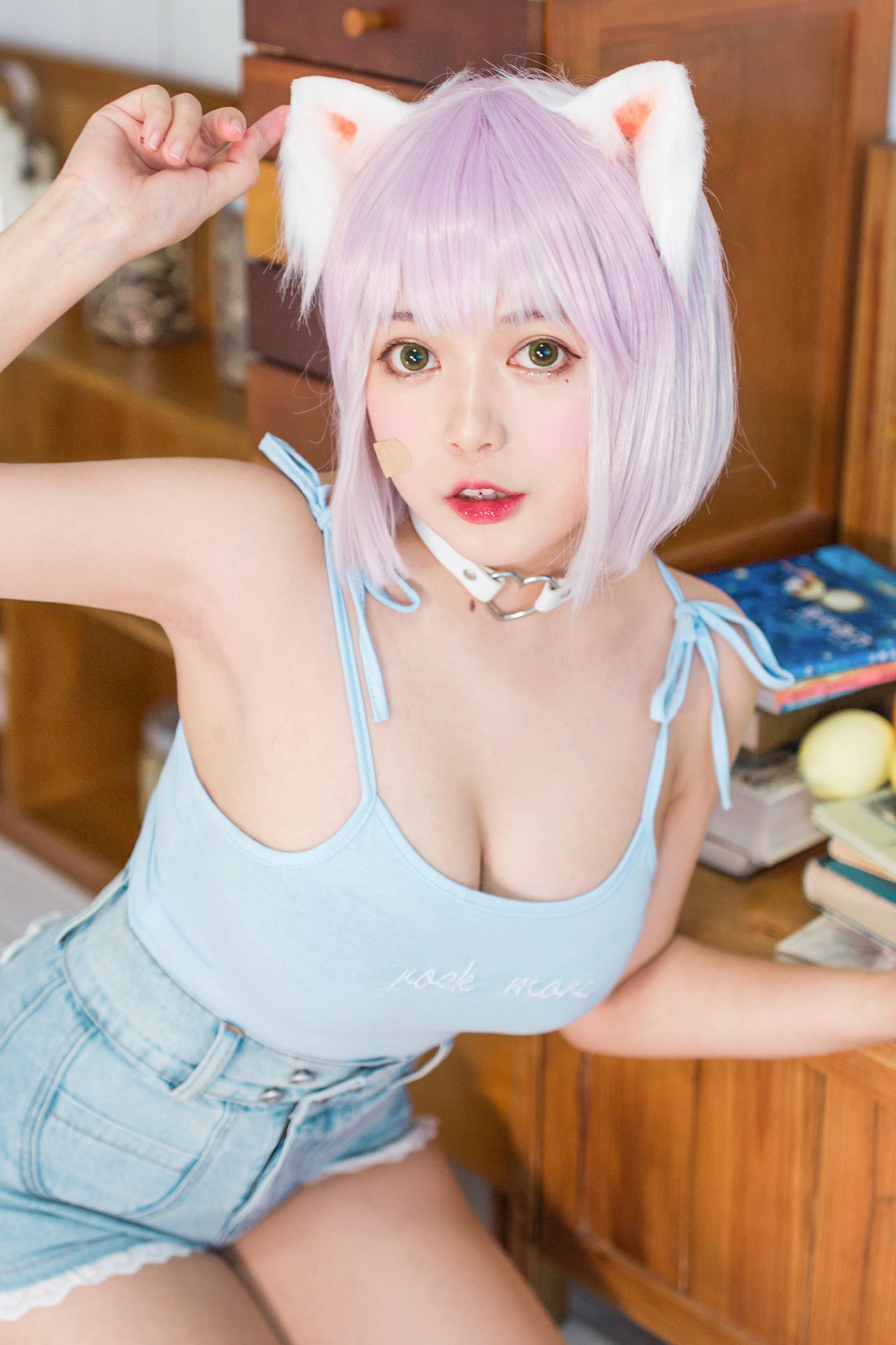 [网红COSER] 大眼萌妹黑猫猫OvO - 养猫小课堂第13张