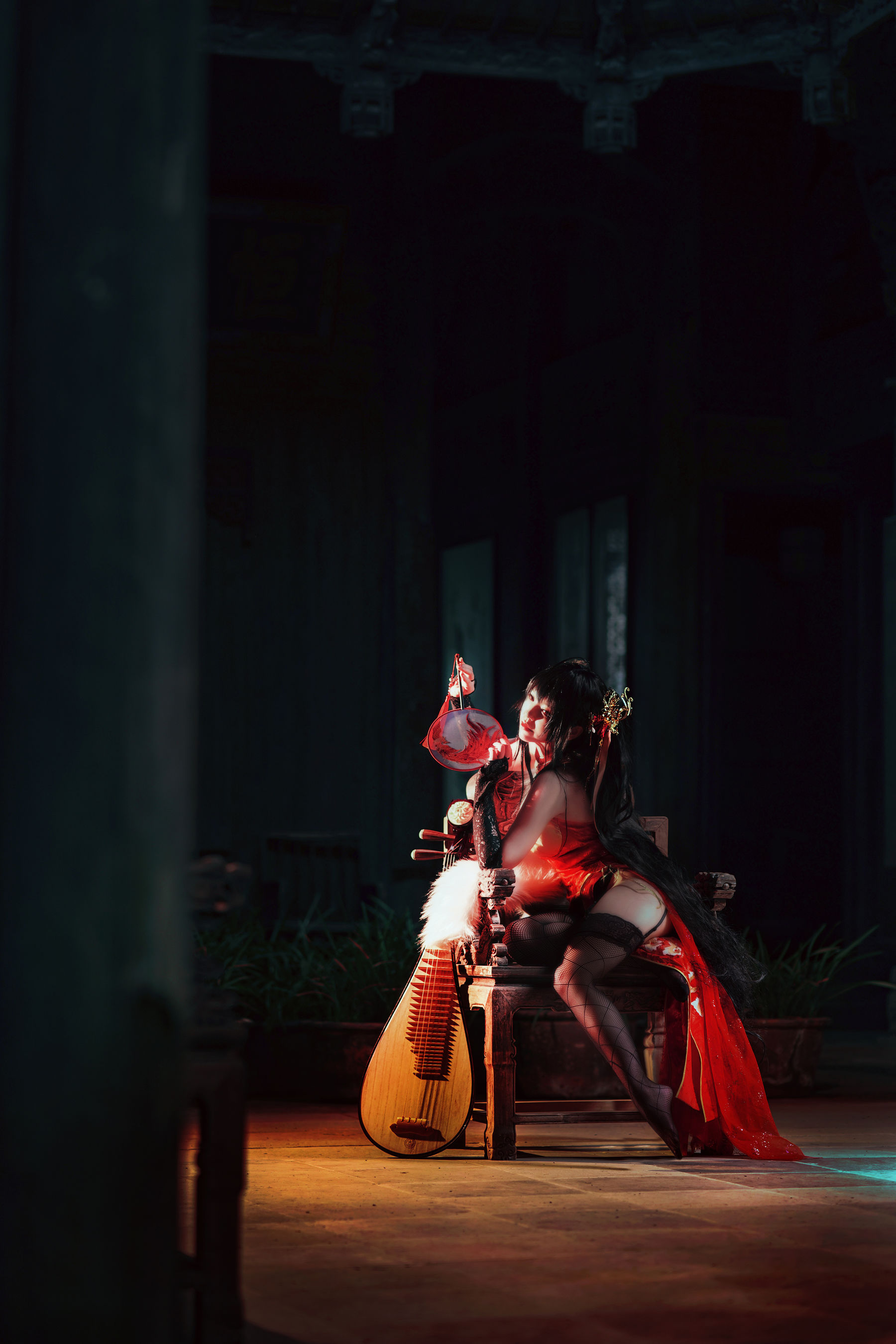 [网红COSER写真] 半半子 - 大凤旗袍第7张