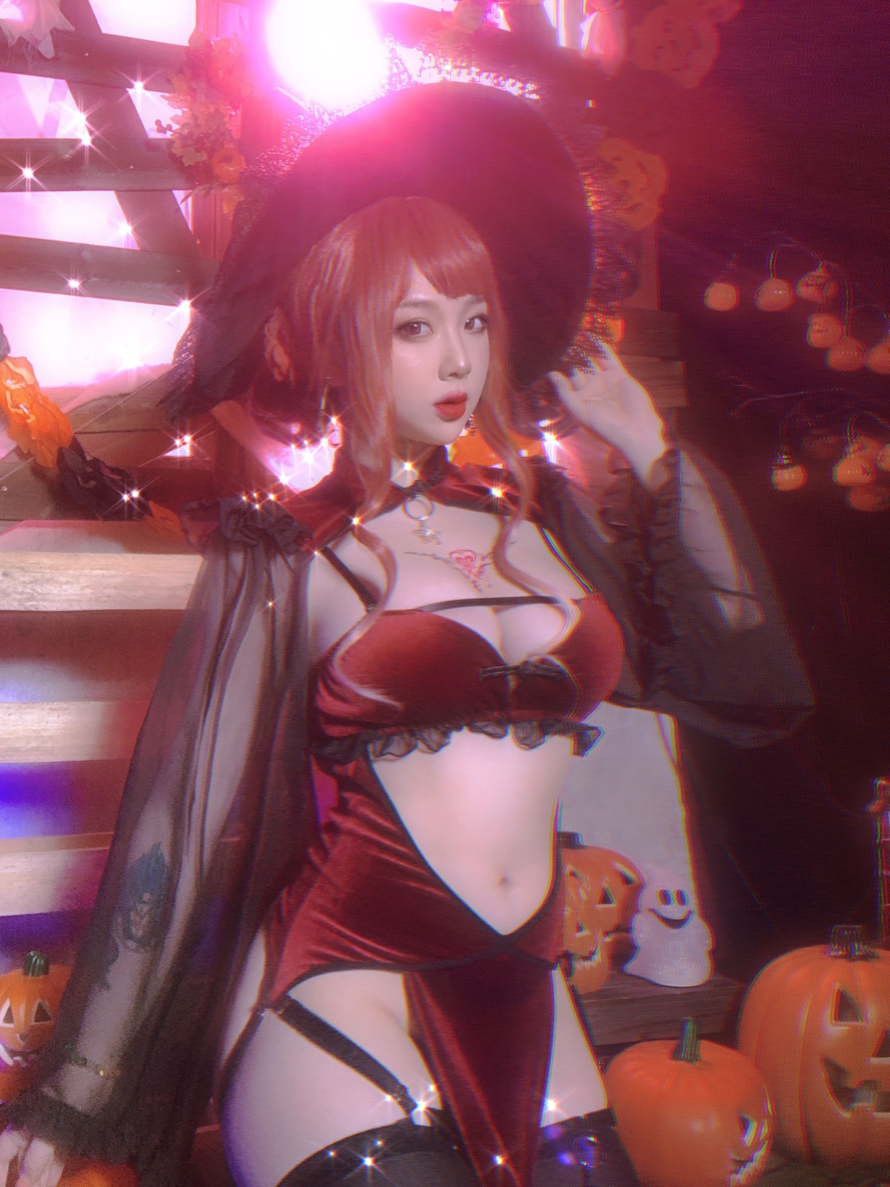 [福利COS] 皮皮奶可可爱了啦 - 万圣节女巫第17张