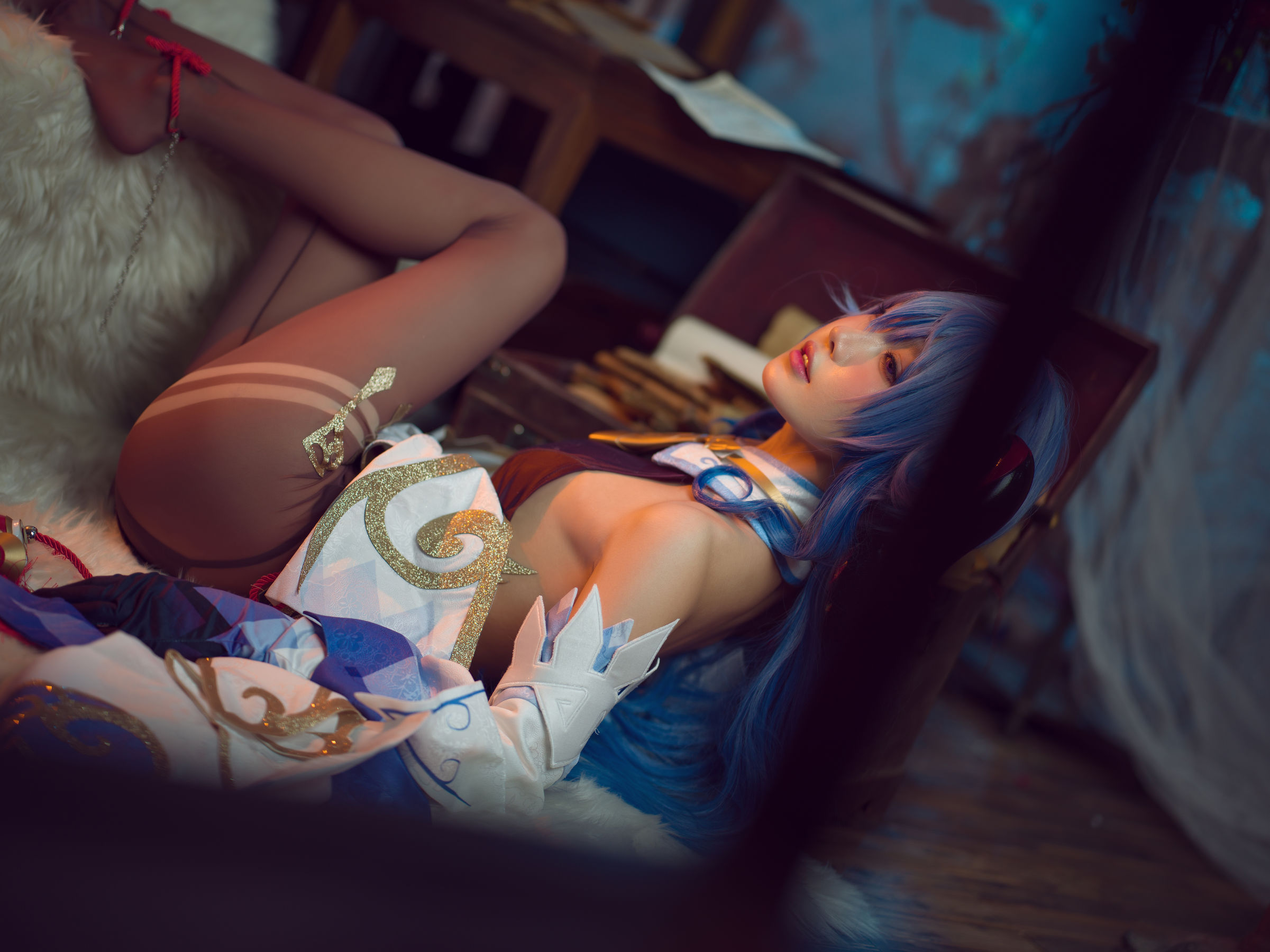 [福利COS] 动漫博主阿包也是兔娘 - 舰长 原神甘雨第9张