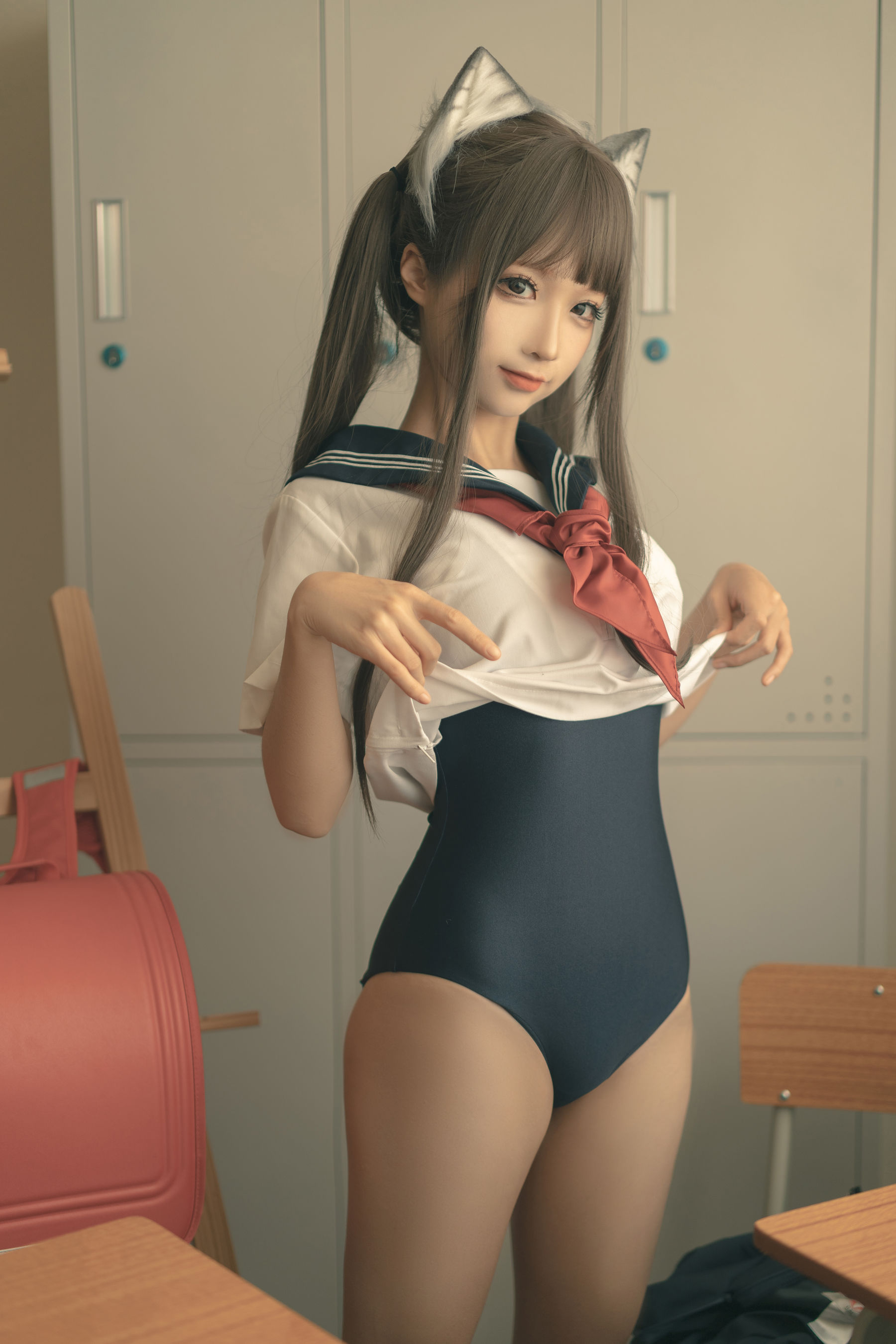 [福利COS] 动漫博主蠢沫沫 - 放学后第5张