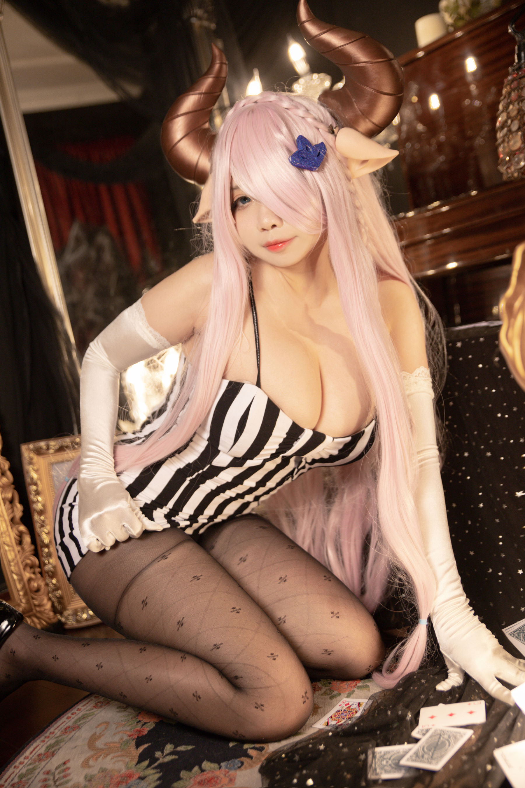 [网红COS] 贞子蜜桃 - 娜露梅亚礼服第12张