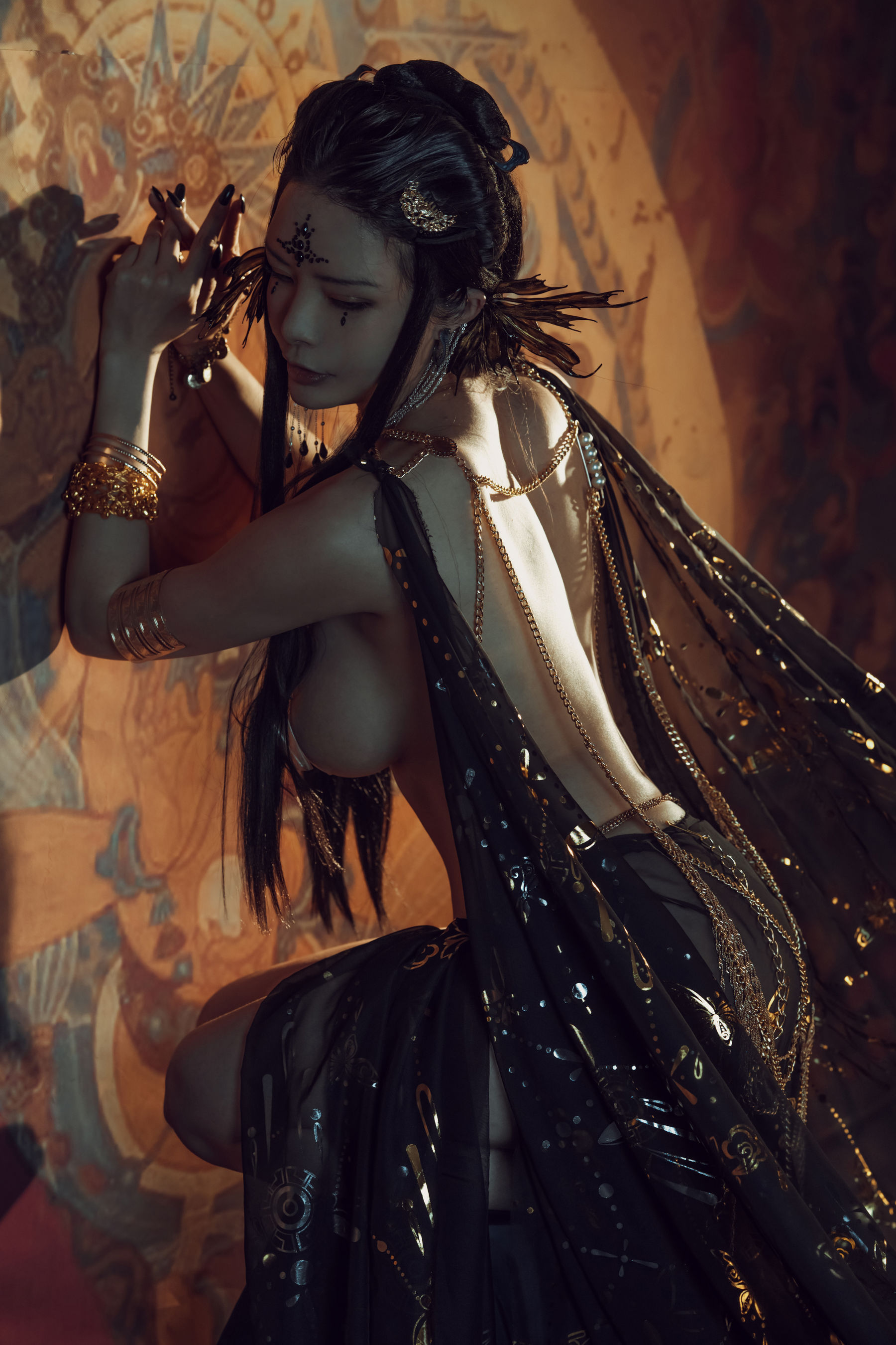 [网红COS] 秋和柯基(夏小秋秋秋) - 黑敦煌第6张