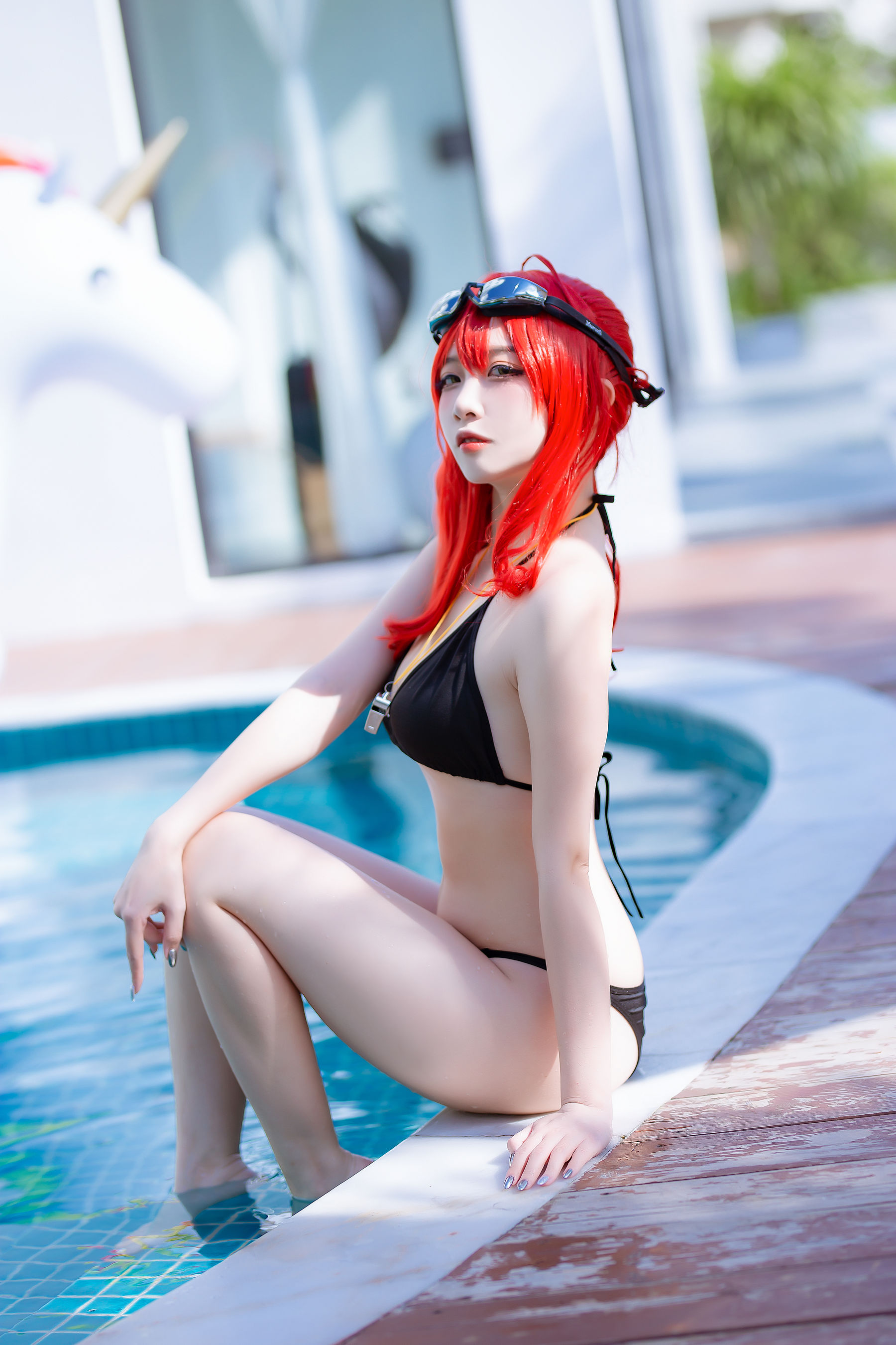 [福利COS] 人气Coser二佐Nisa - 碧蓝航线 扎拉泳装第1张