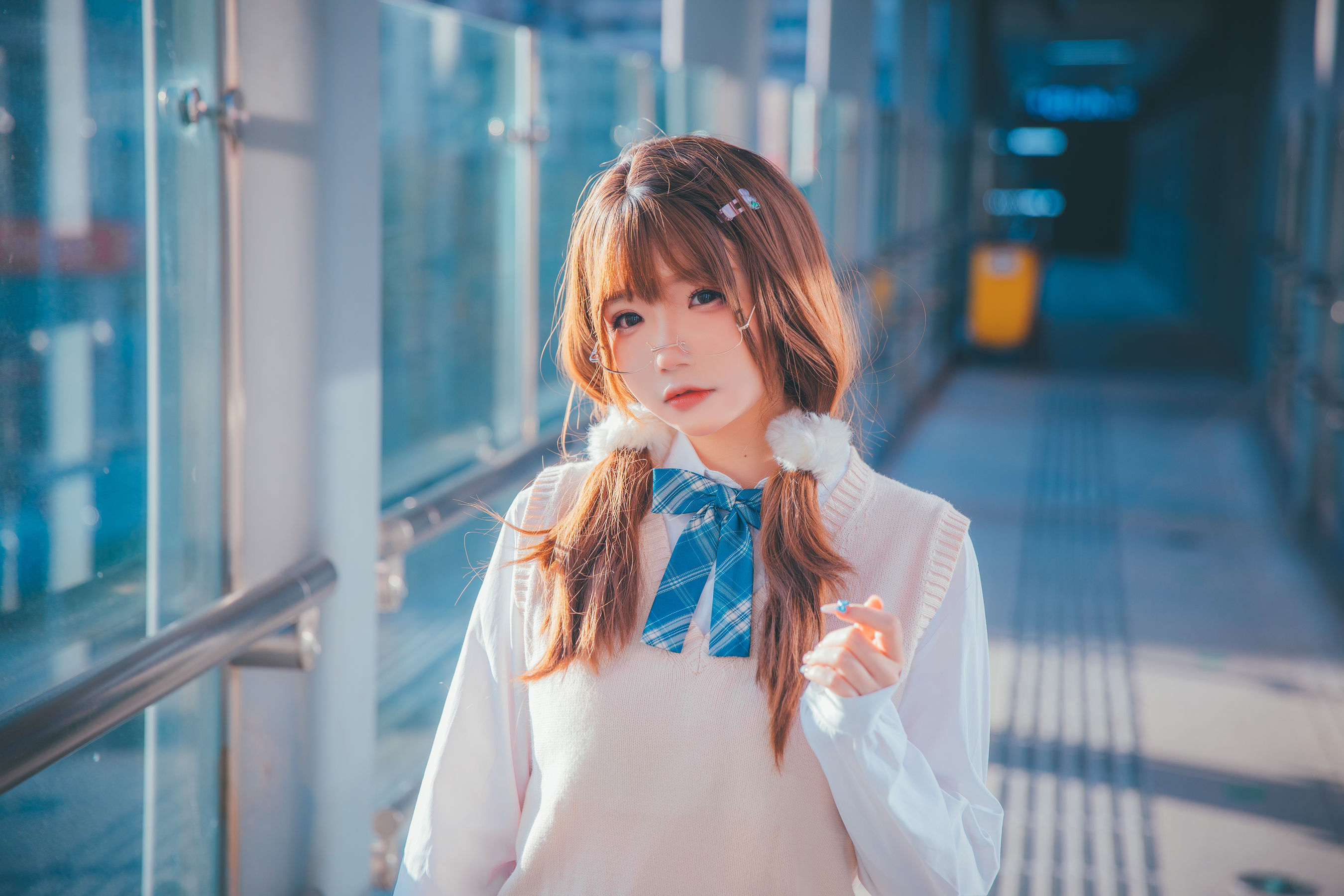 [福利COS] 动漫博主雪晴Astra - JK夕阳第7张