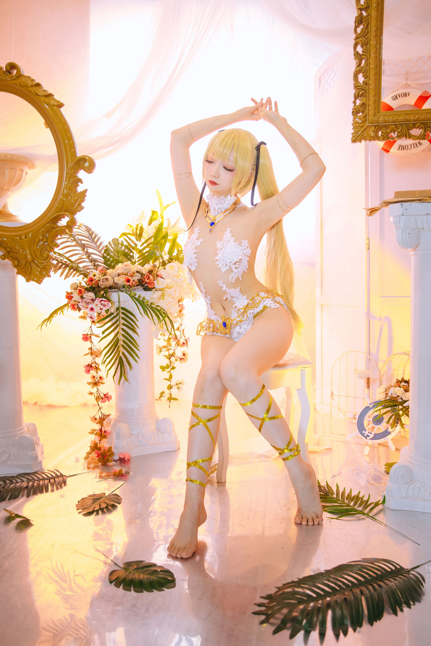 [福利COS] 小野寺地瓜 - 玛丽萝丝 天使翅膀第5张