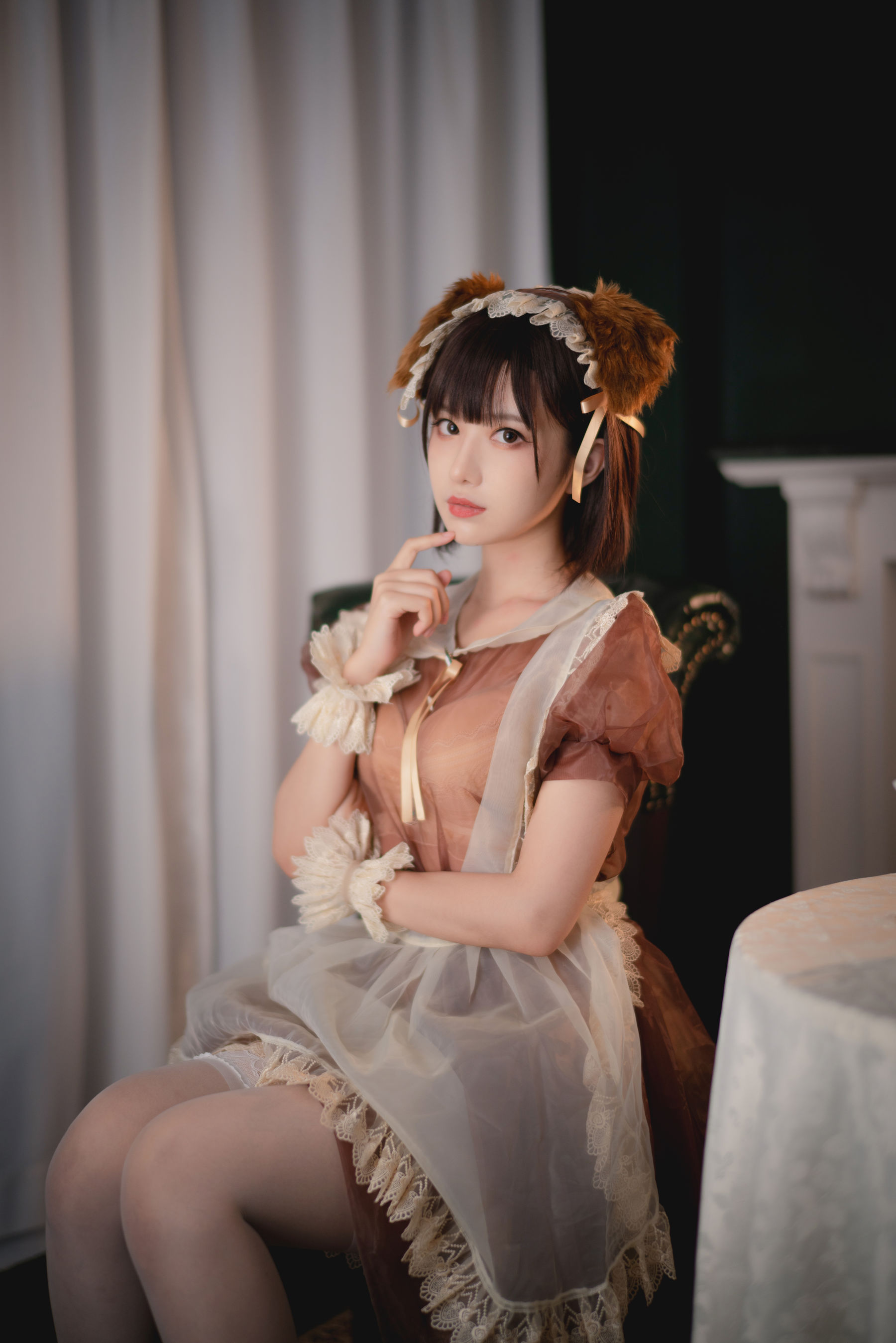 [福利COS] Shika小鹿鹿 - 透明女仆第3张