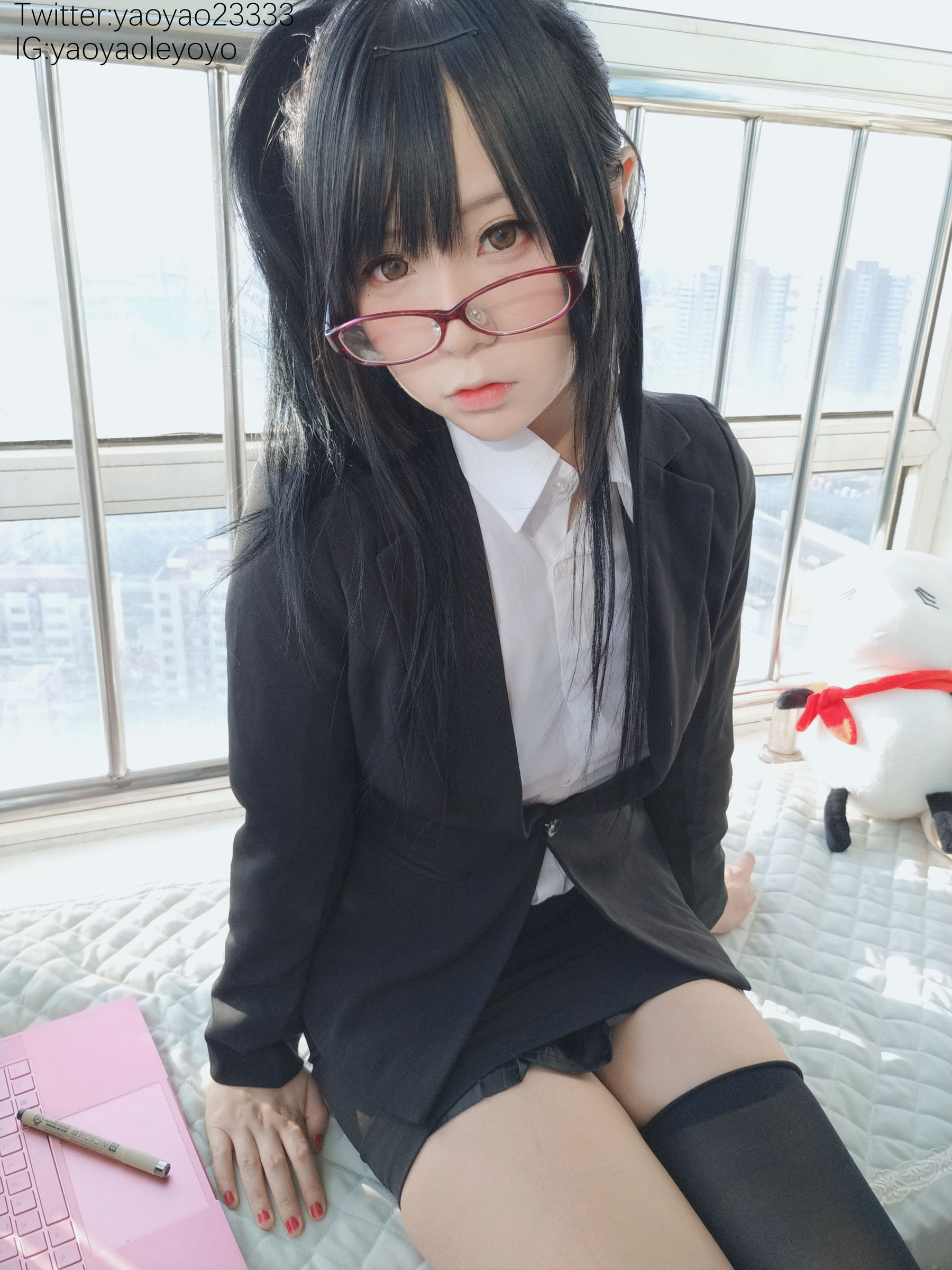 [福利COS] 萌妹子Coser摇摇乐yoyo - 补习老师第12张