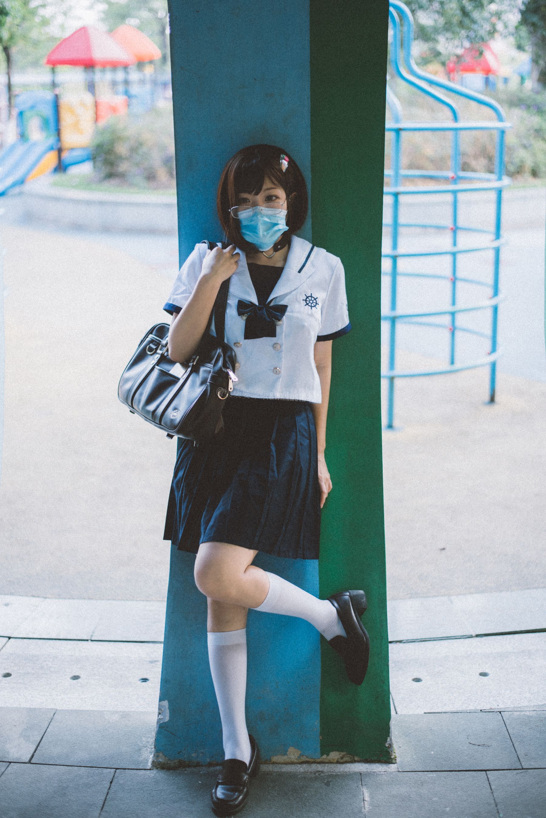 [福利COS] 动漫博主柒柒要乖哦 - 乐园JK第2张