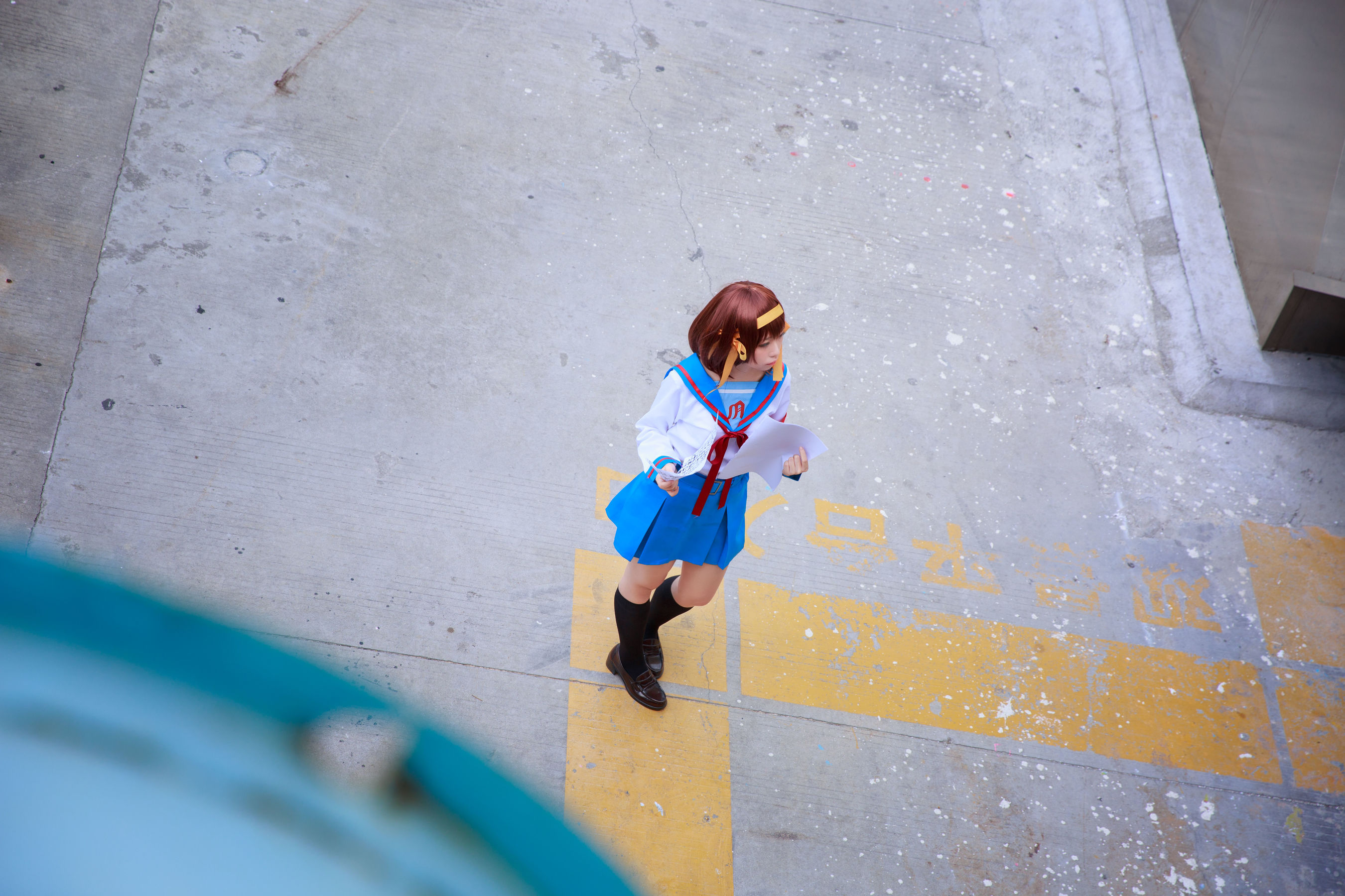 [福利COS] 动漫博主G44不会受伤 - 凉宫 制服第7张