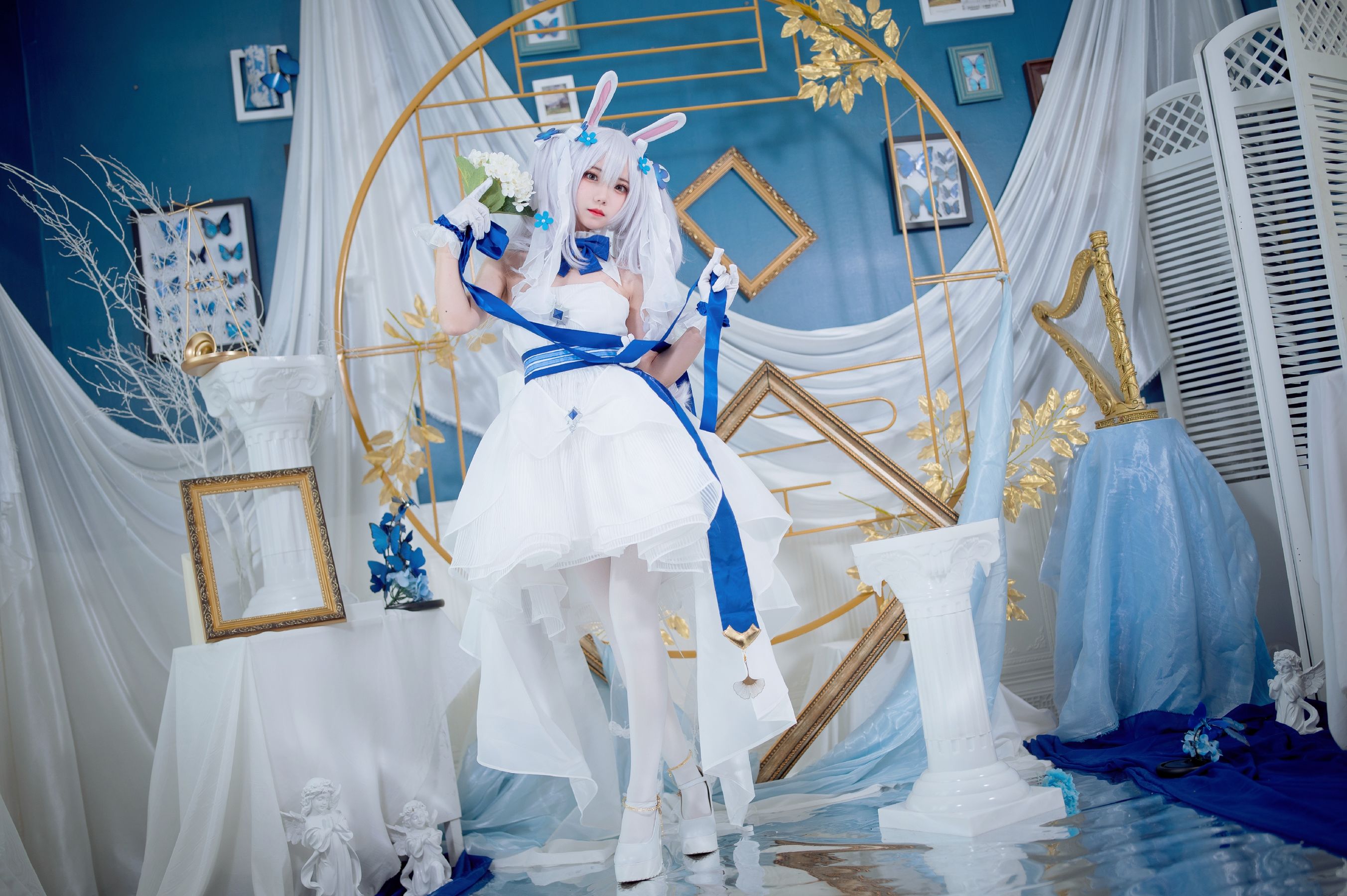 [福利COS] 花柒Hana - 拉菲花嫁第7张