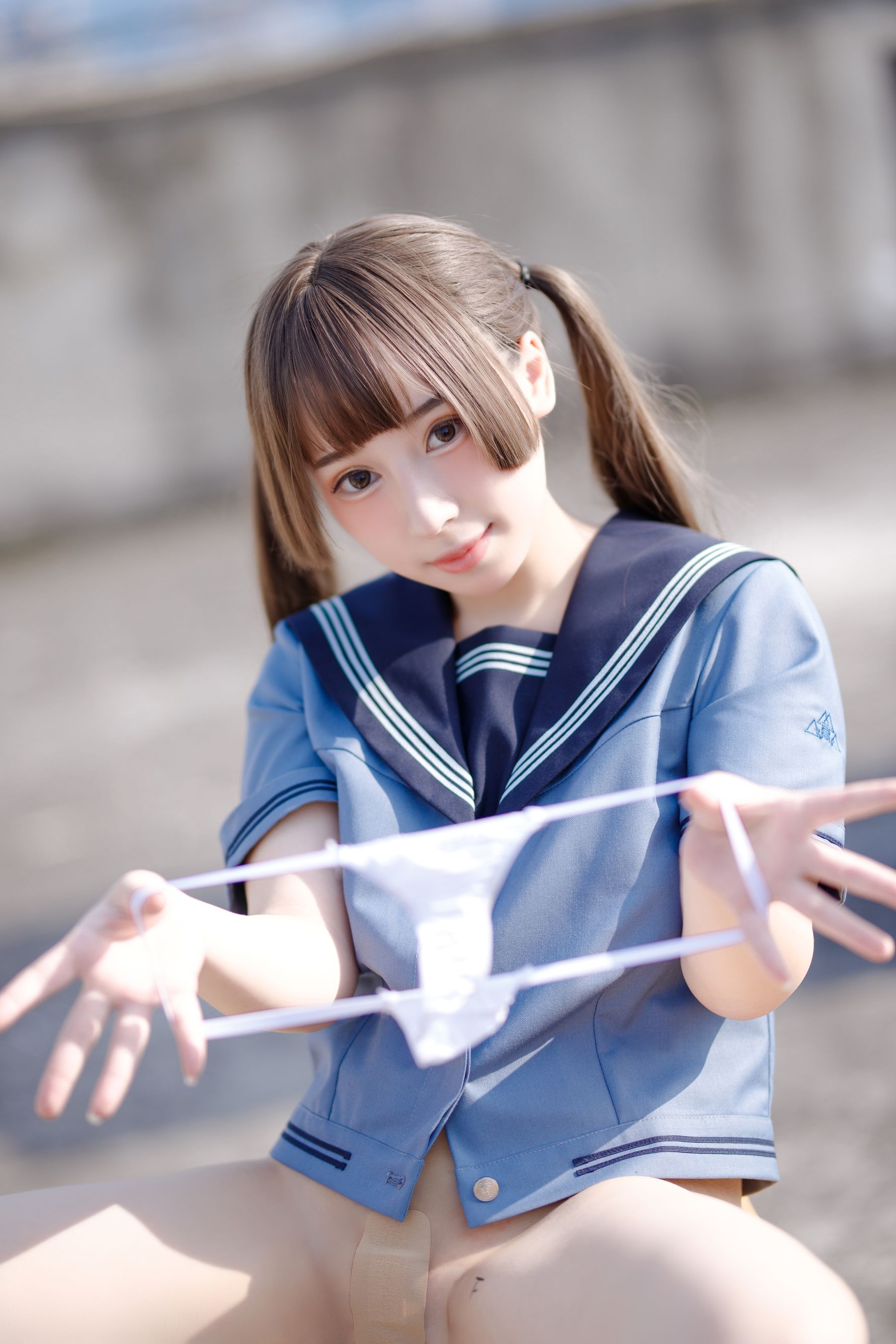 [福利COS] 胡桃猫Kurumineko - 天台的爱之告白第35张