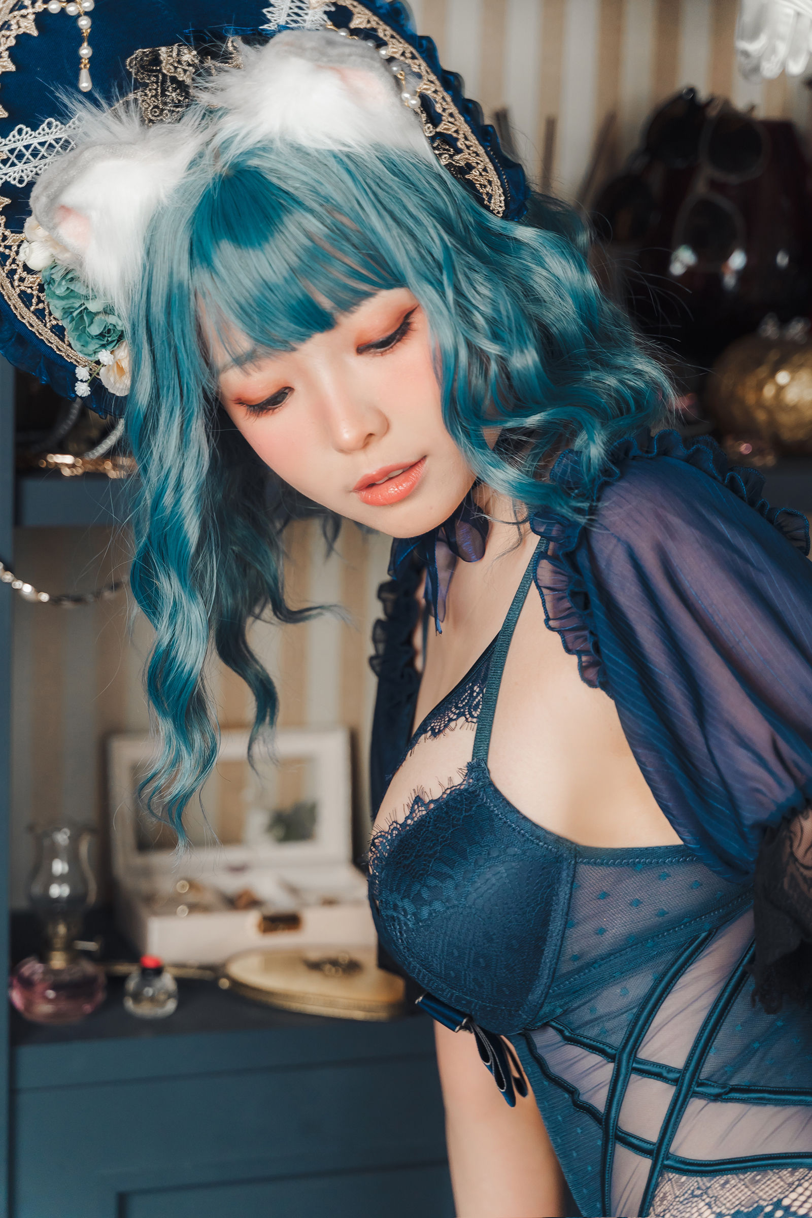 [福利COS] Ely_eee(ElyEE子) - Scottish Fold Cat Doll 摺耳貓少女人形第5张