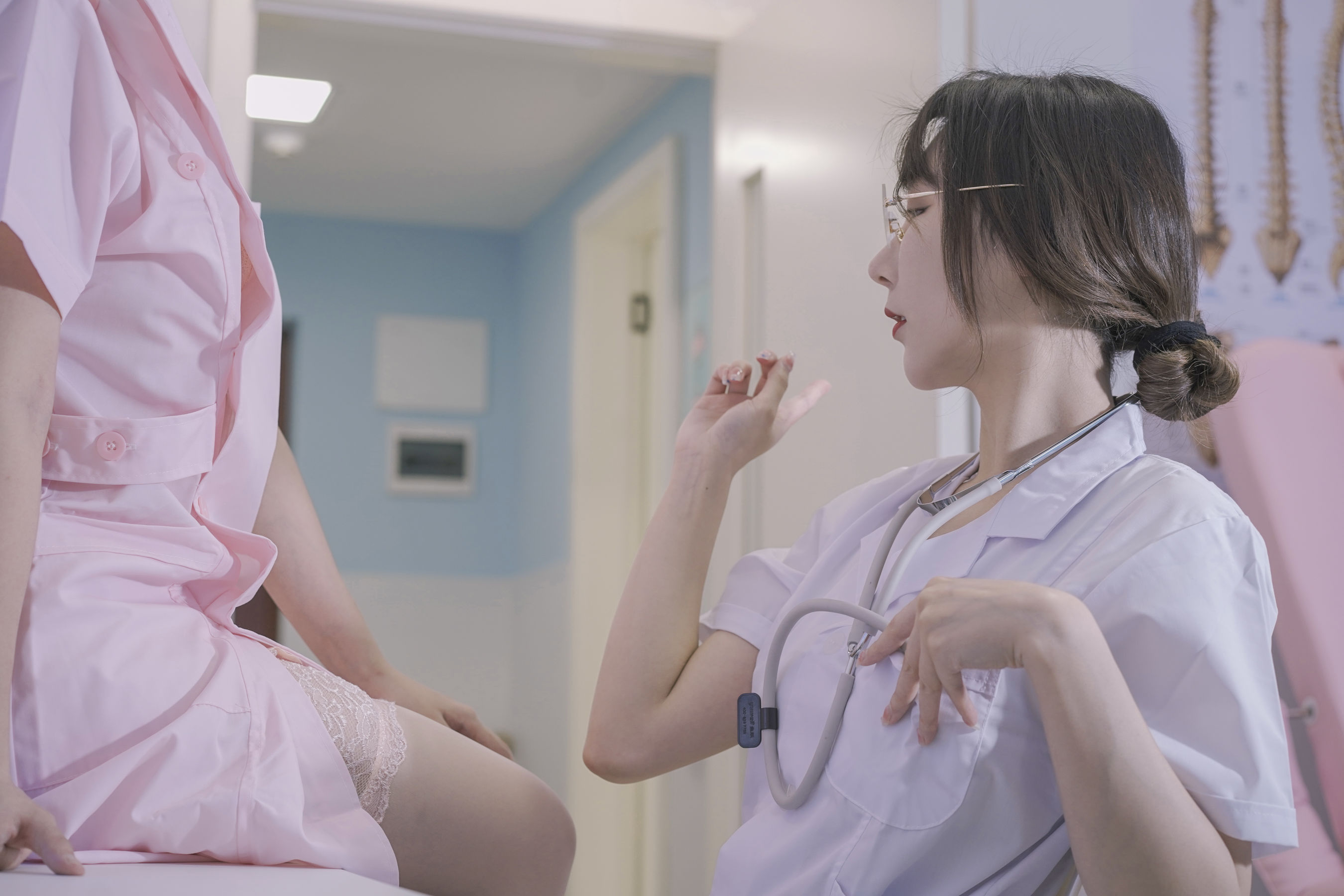 [福利COS] 云溪溪&amp;amp;奶桃桃 N47医护第9张