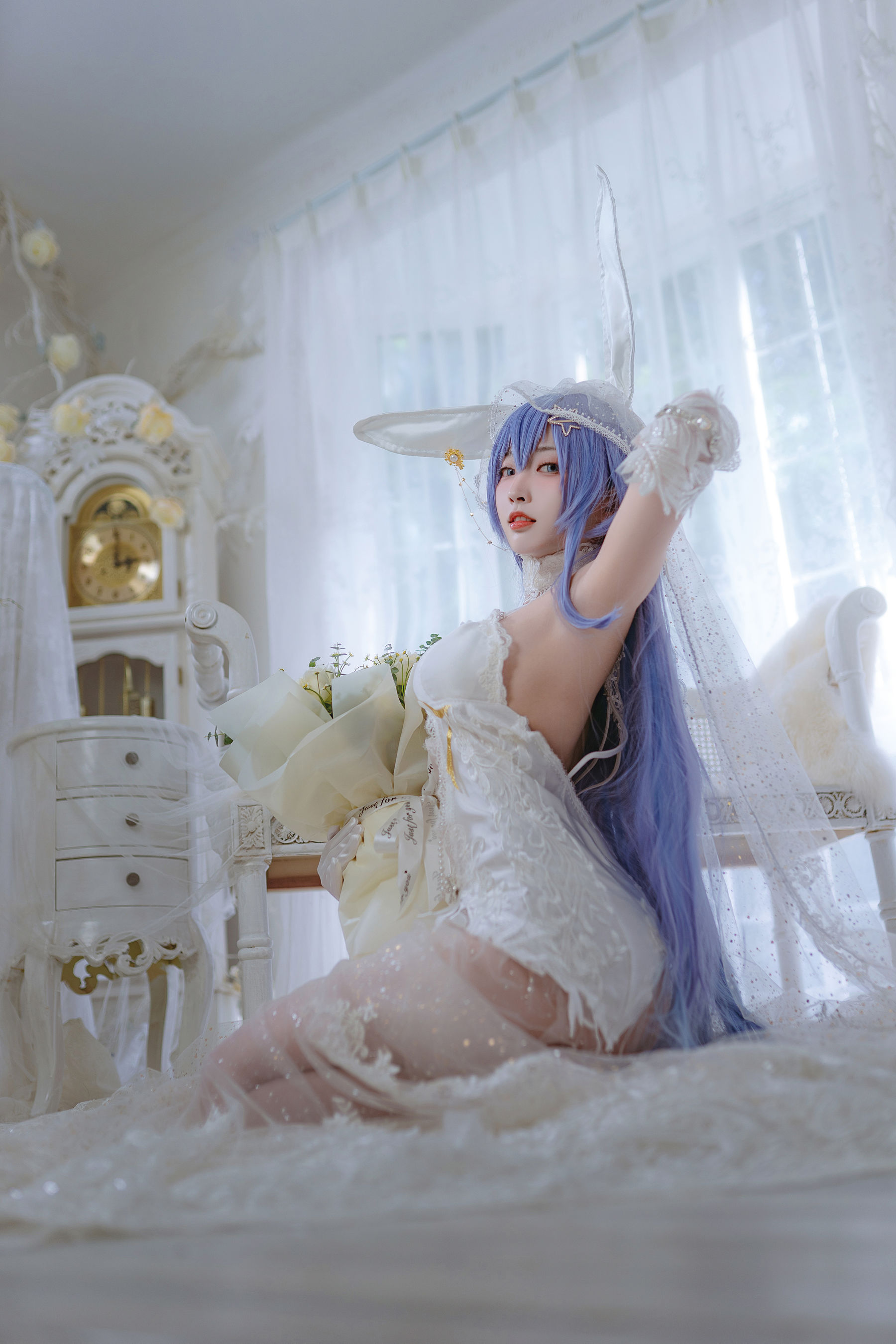 [福利COS] 宫本桜 - 花园花嫁第9张