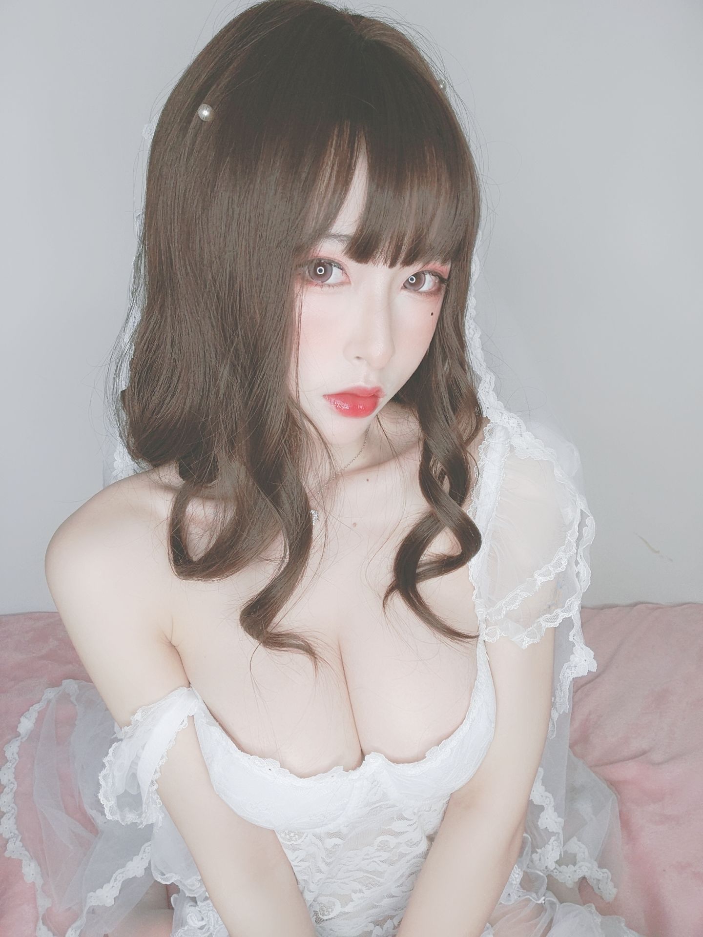 [福利COS] 尤物清水由乃 - 花嫁自拍第6张