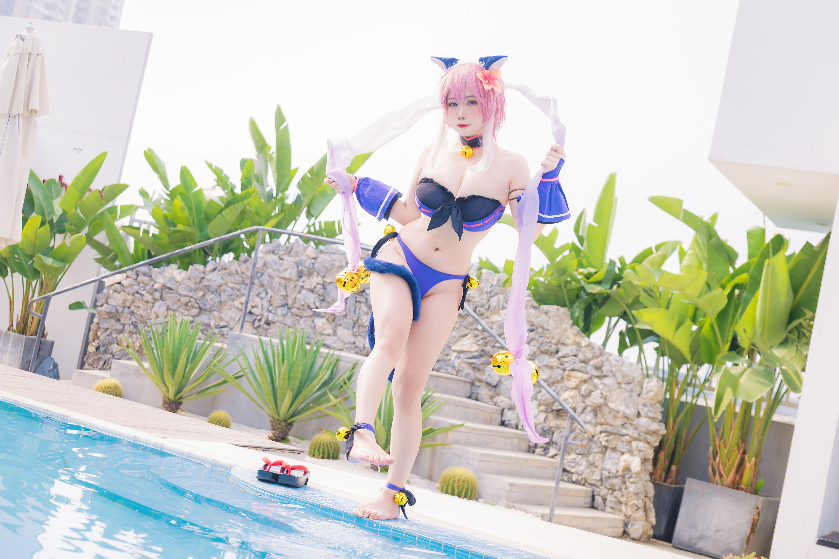 [福利COS] 贞子蜜桃 - 九月舰长 宮坂珠希泳装第2张