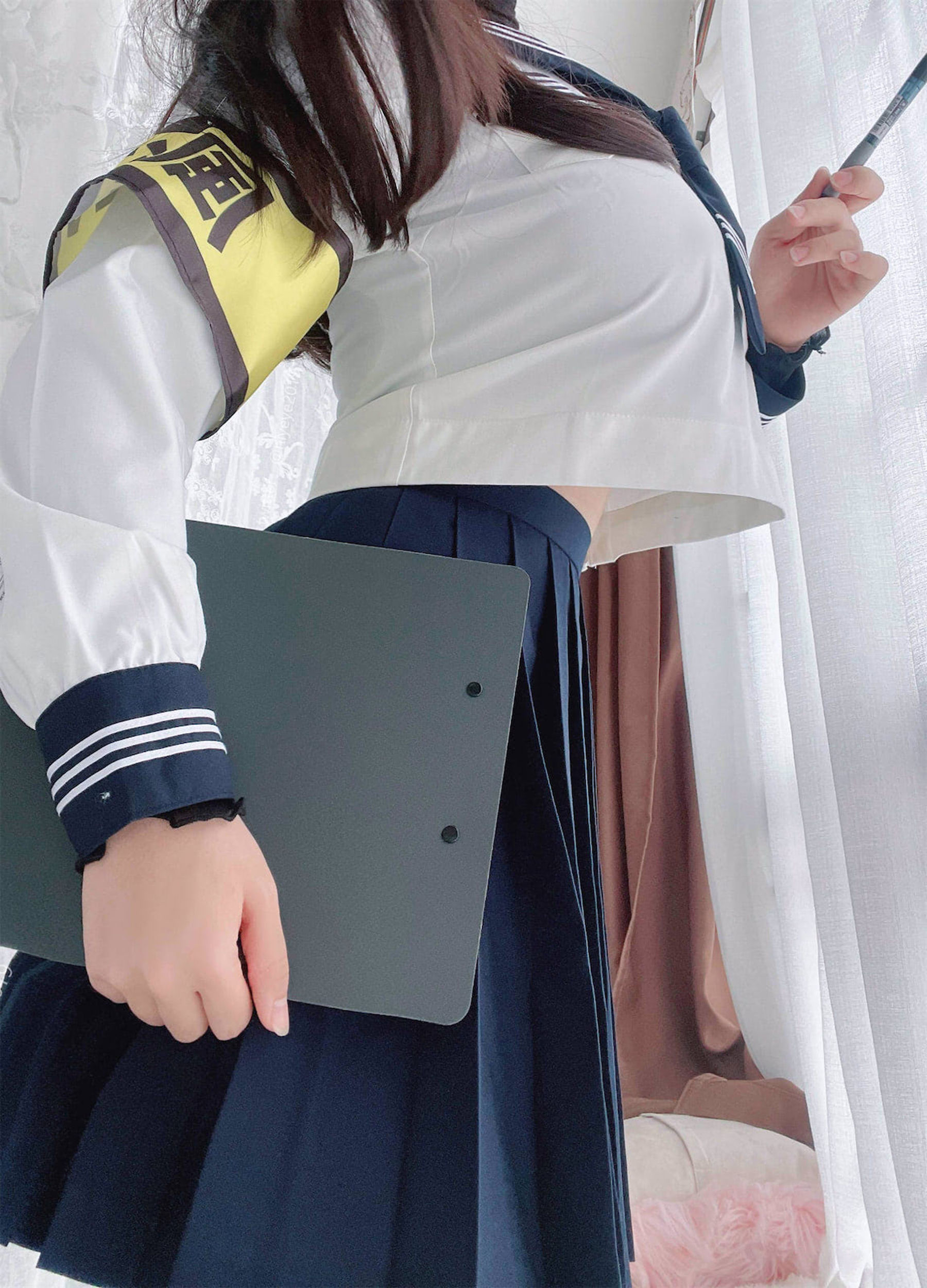 [福利COS] 萌系小姐姐-白烨-&amp;amp;耶米西奶露 - 风纪委员第6张