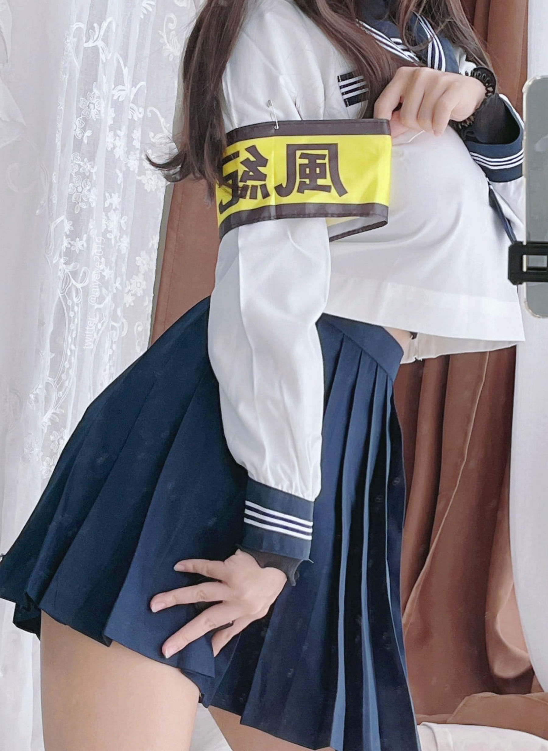 [福利COS] 萌系小姐姐-白烨-&amp;amp;耶米西奶露 - 风纪委员第8张