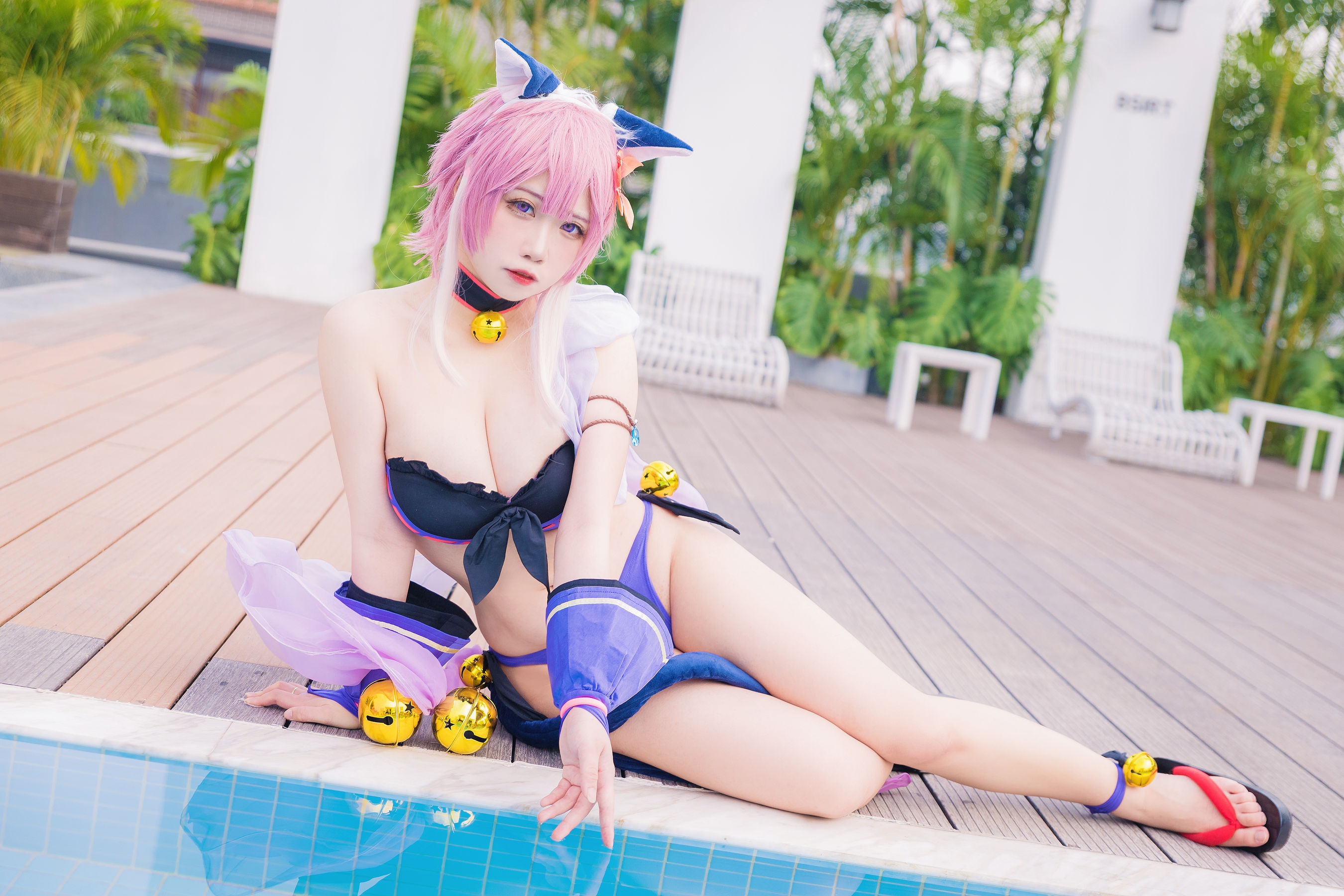 [福利COS] 贞子蜜桃 - 九月舰长 宮坂珠希泳装第8张