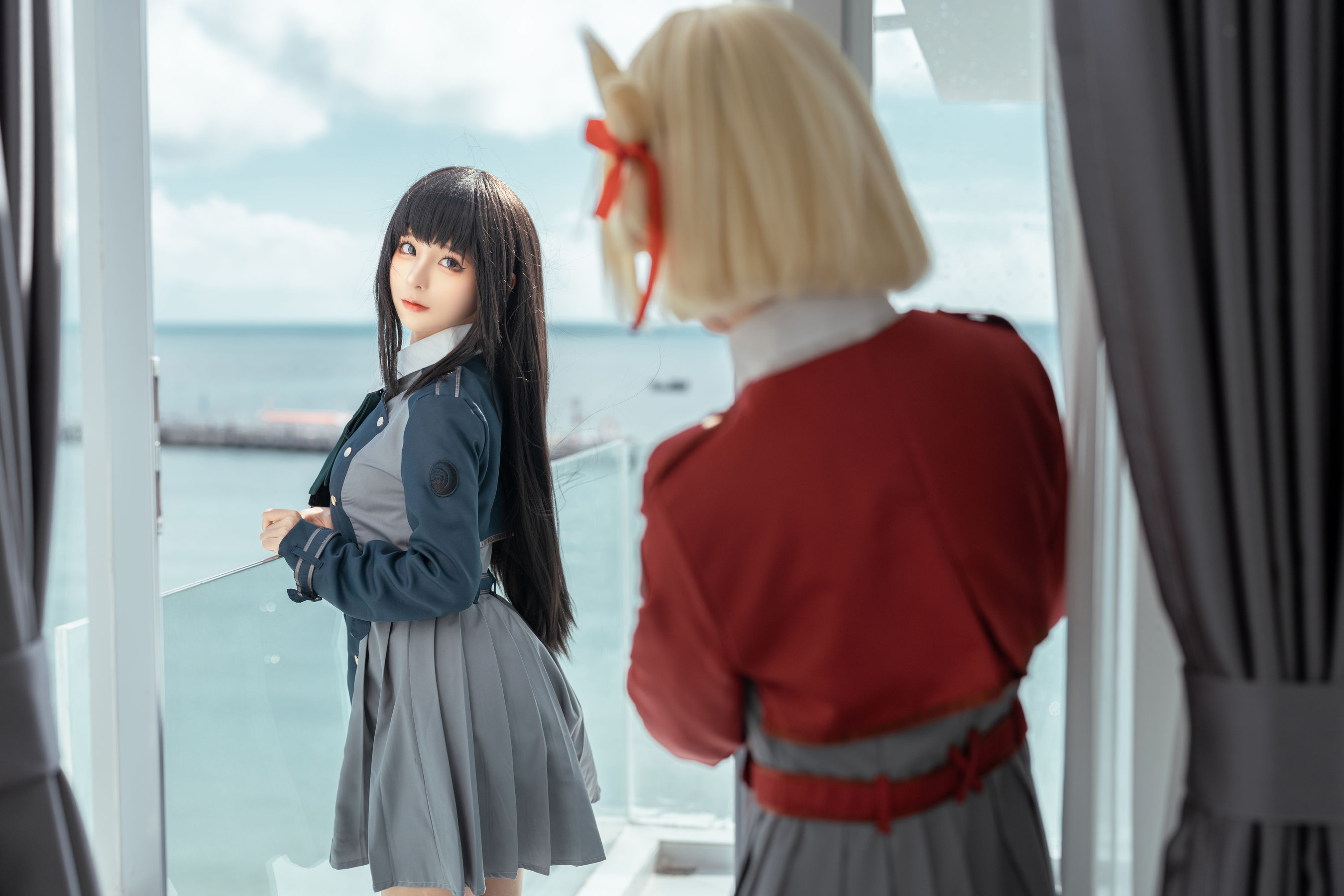 [福利COS] 动漫博主蠢沫沫&amp;amp;桃良阿宅 - 莉可x莉丝第3张