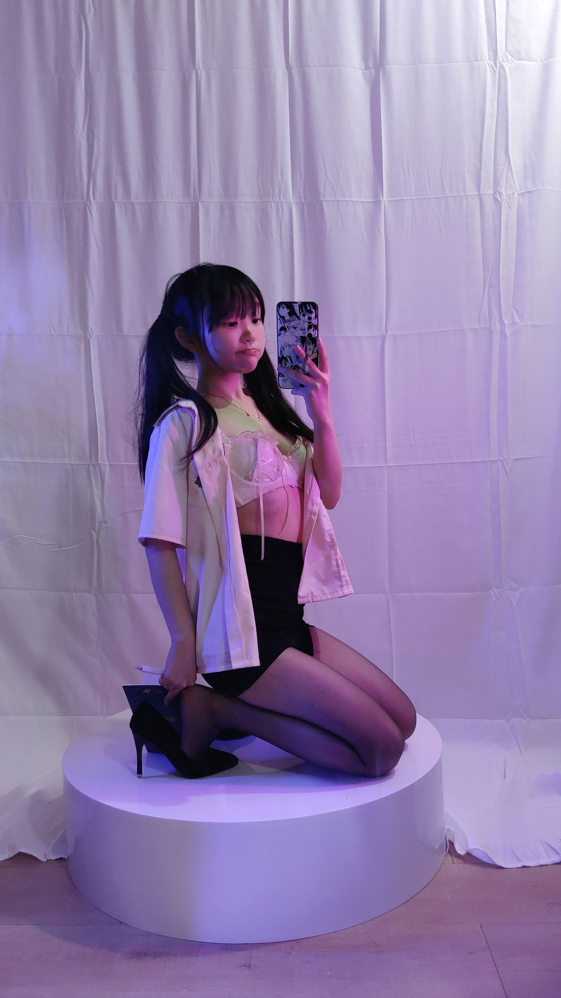 [福利COS] 神沢永莉 - 双马尾黑丝班主任第18张