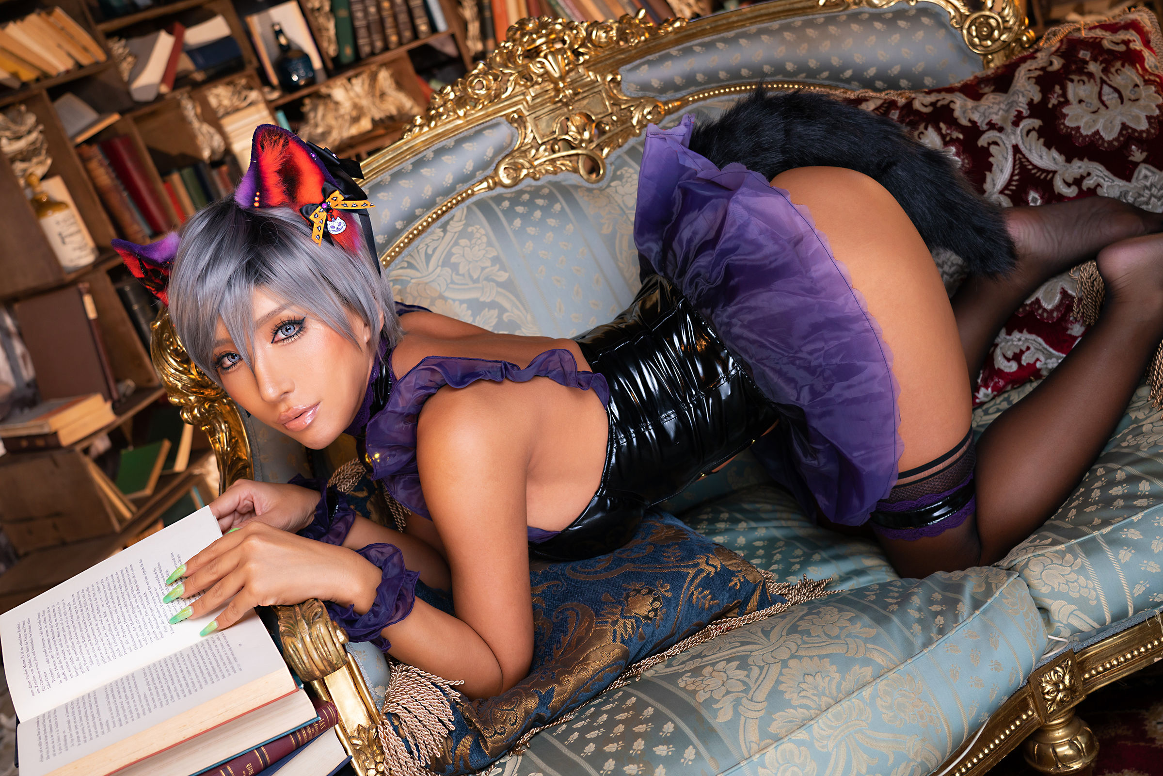 [福利COS] [Cosplay][nonsummerjack] non - ハロウィンキャットだにゃにゃにゃん第17张