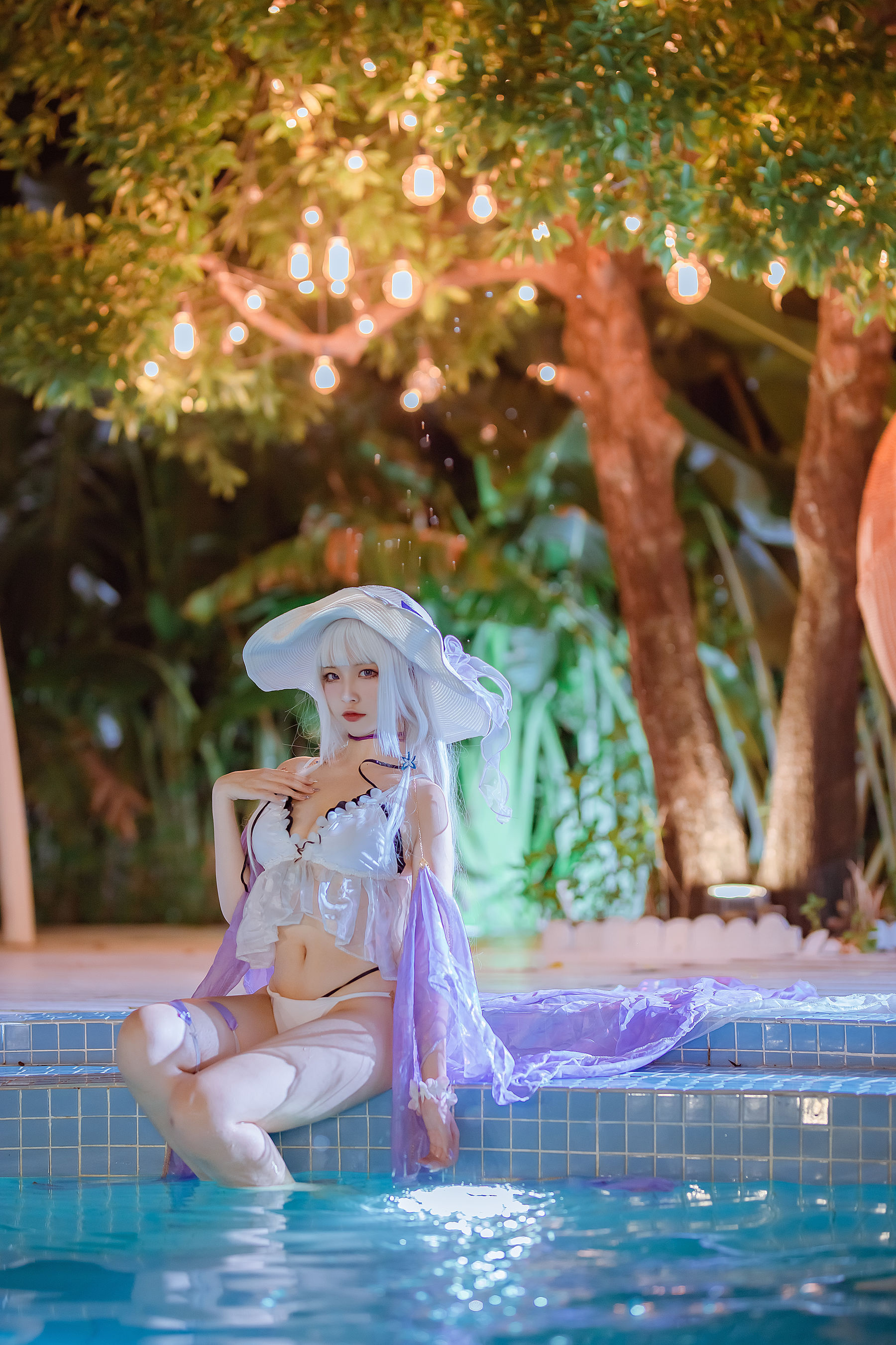 [福利COS] 人气Coser二佐Nisa - 碧蓝光辉泳装第14张