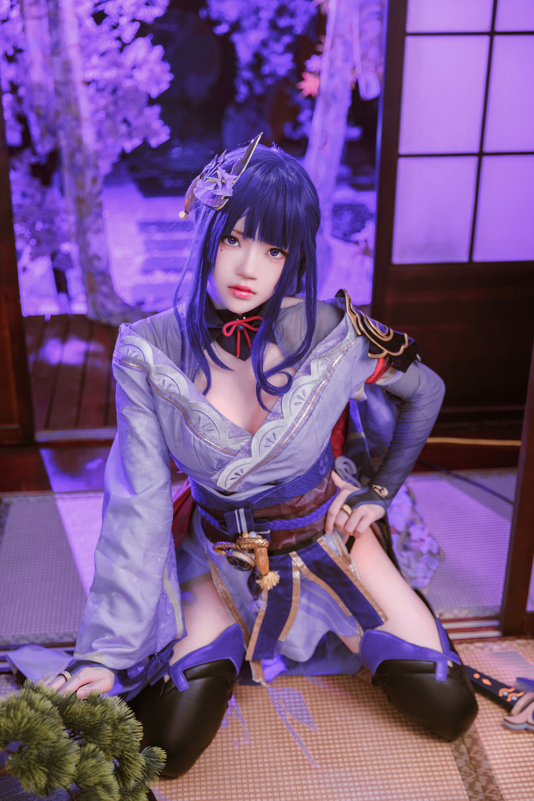 [福利COS] 桜桃喵 - 雷电将军第1张