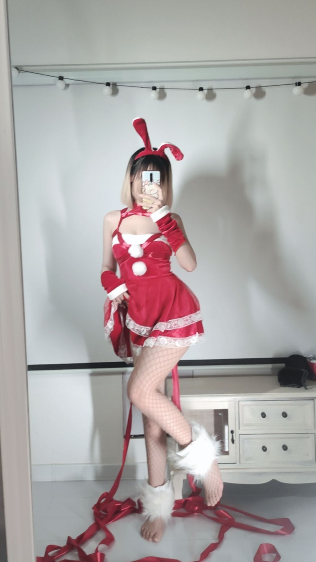 [福利COS] 洛桑w伊梓 - 网袜丝带兔兔第11张