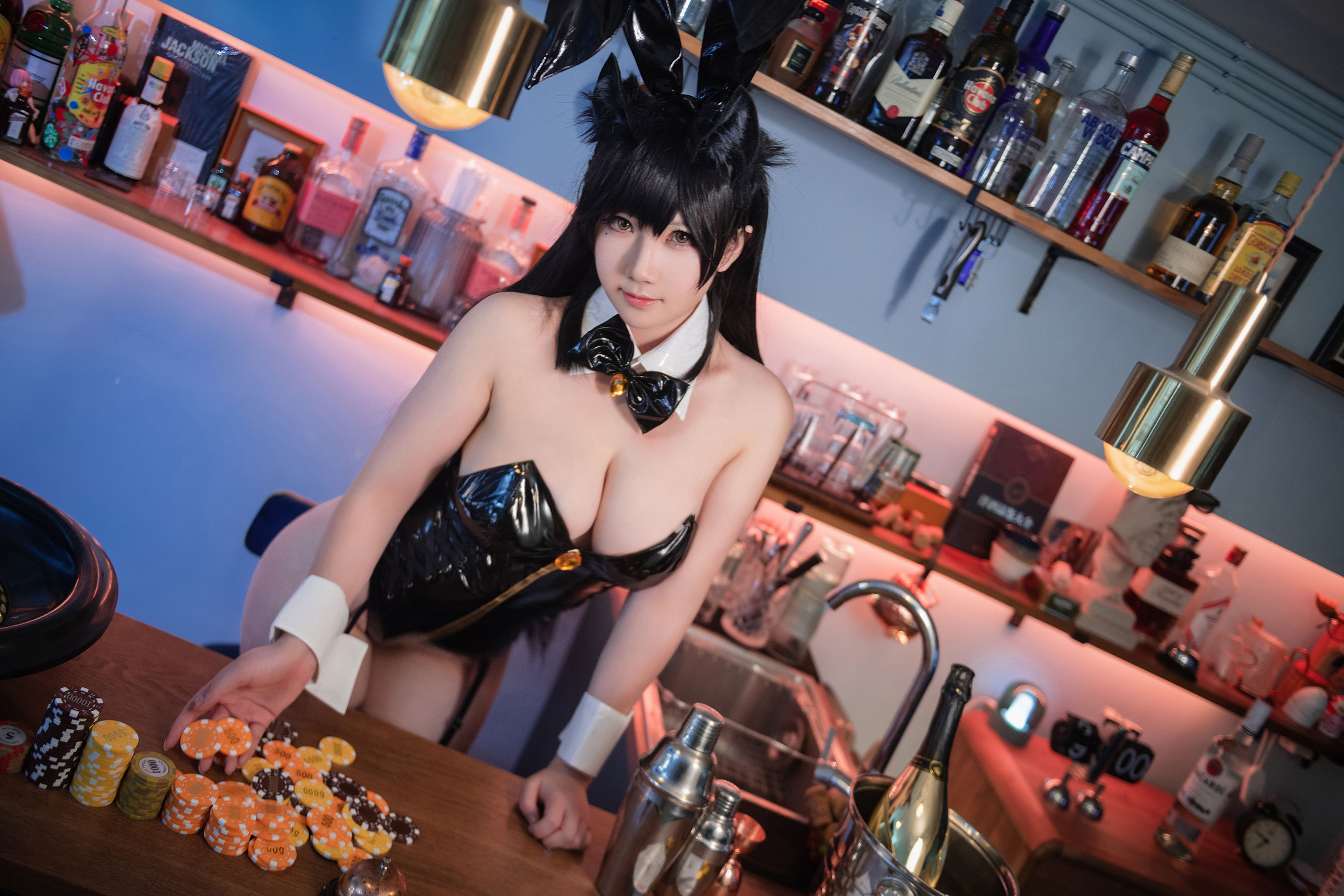 [福利COS] 微肉感萌妹是本末末 - 爱宕兔女郎第9张