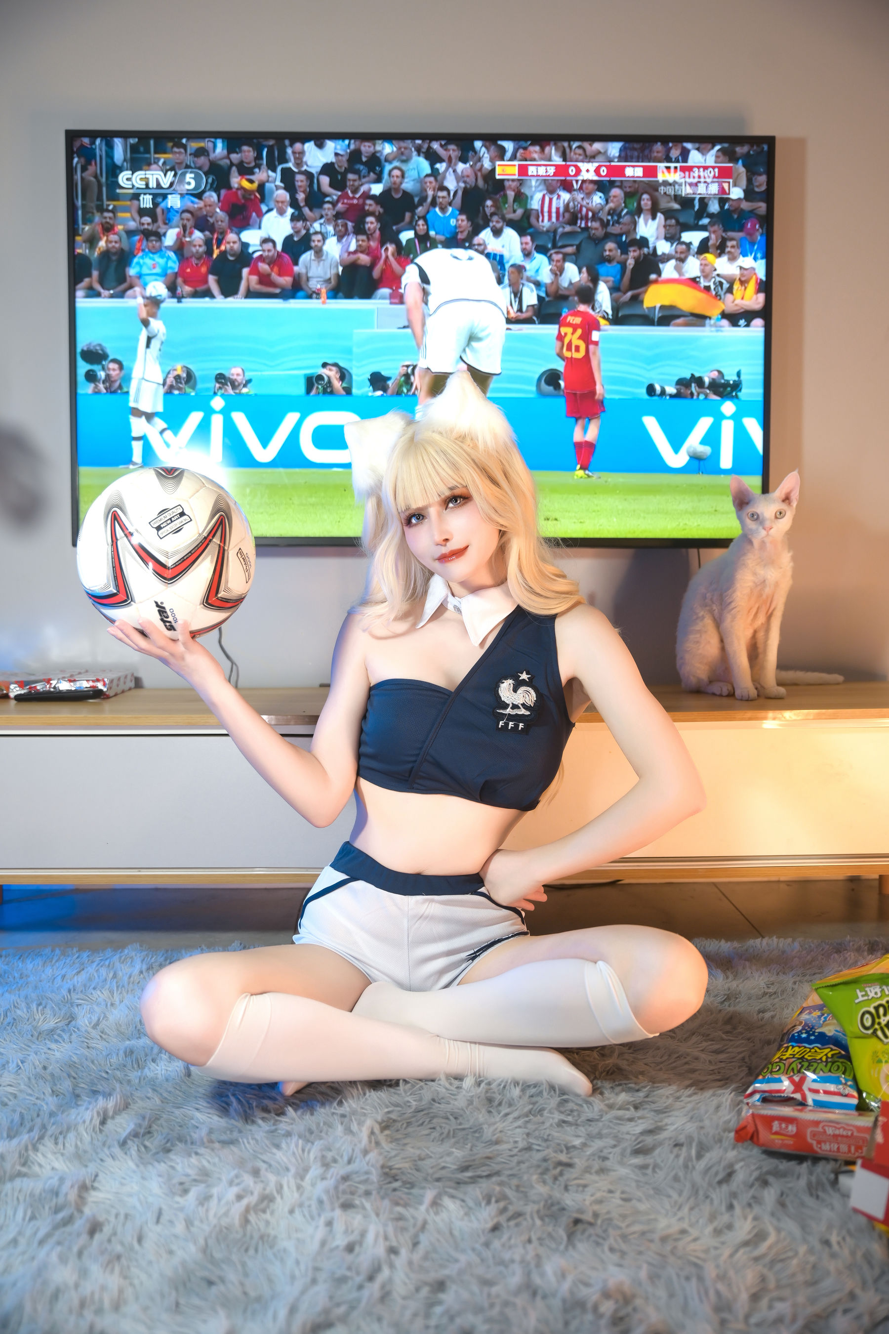 [福利COS] 鹿八岁 - 足球少女第2张