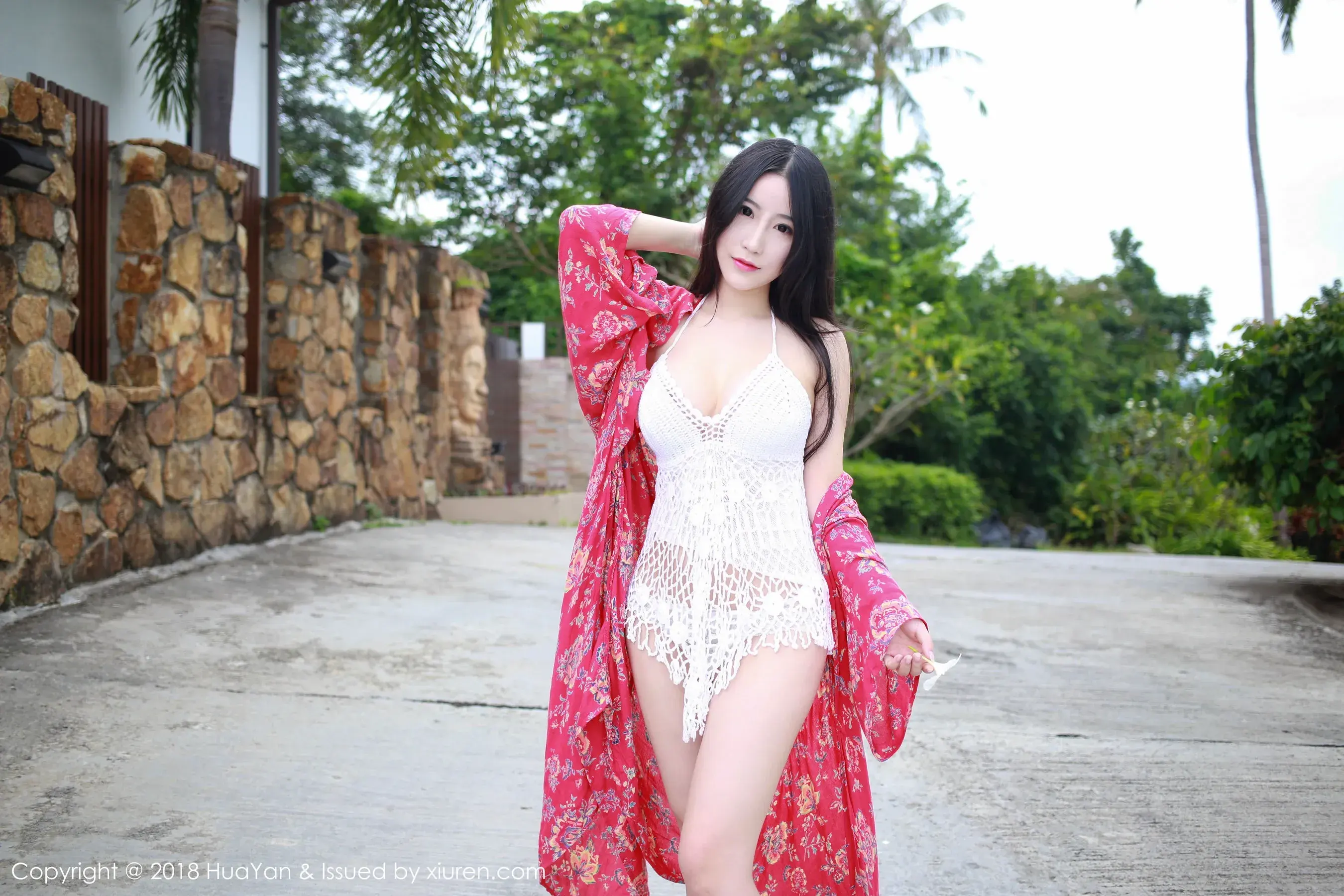 谢芷馨Sindy《泰国苏梅岛旅拍》第2套 花の颜 Vol.055第9张