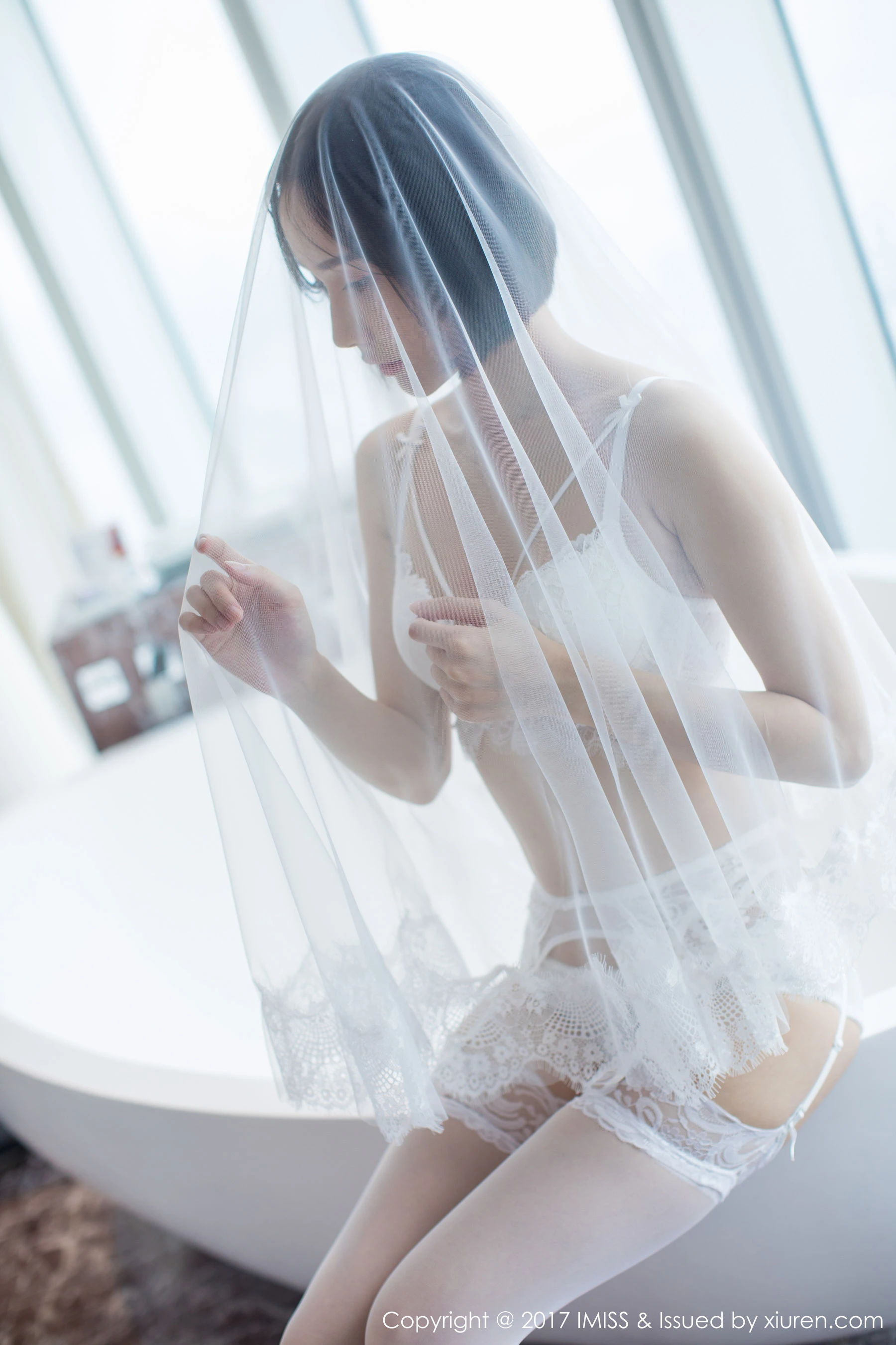 莉雅Livia《日系短发女神》 爱蜜社 VOL.178第13张