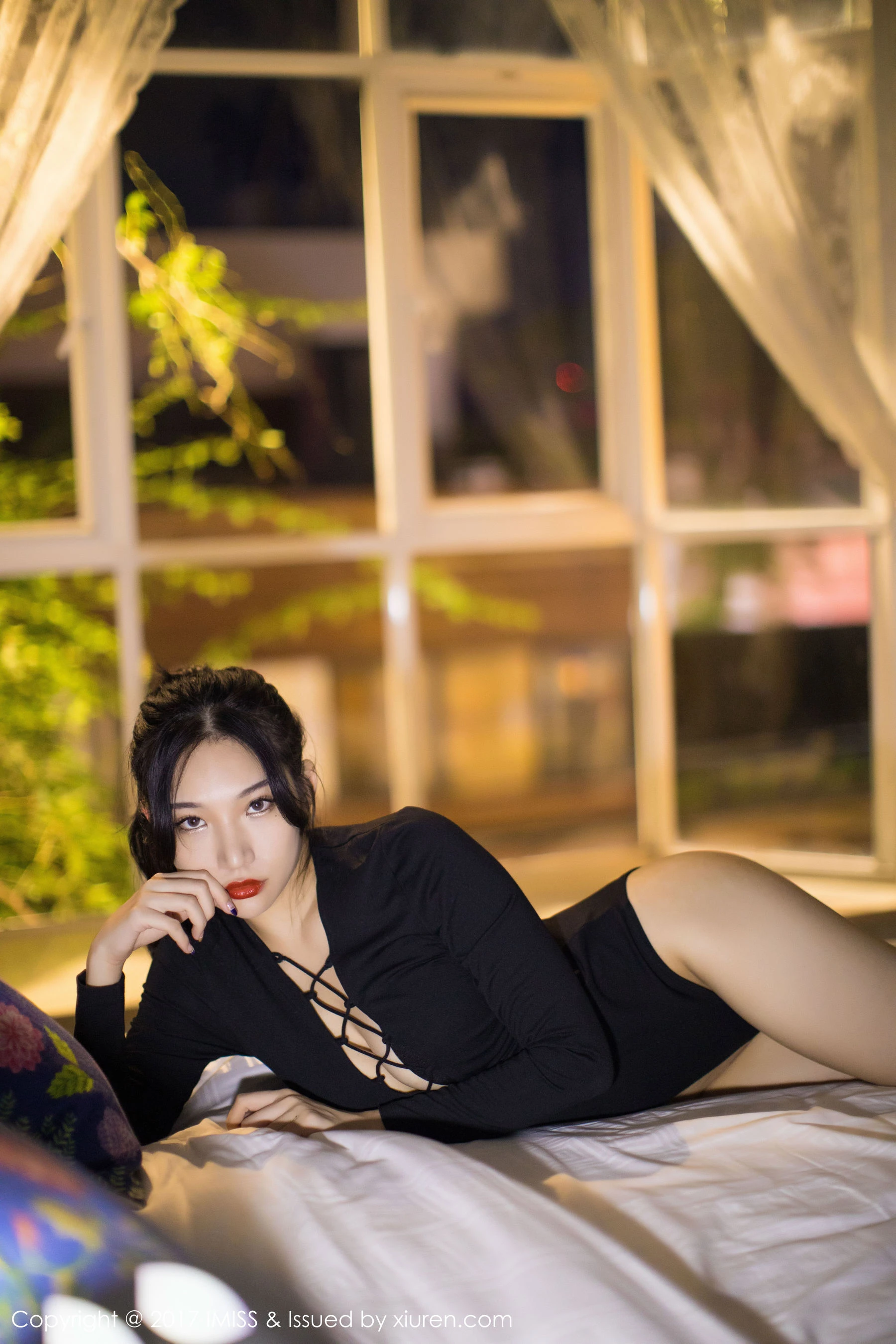 小狐狸Sica《黑色私房性感美腿》 爱蜜社IMiss VOL.194第6张