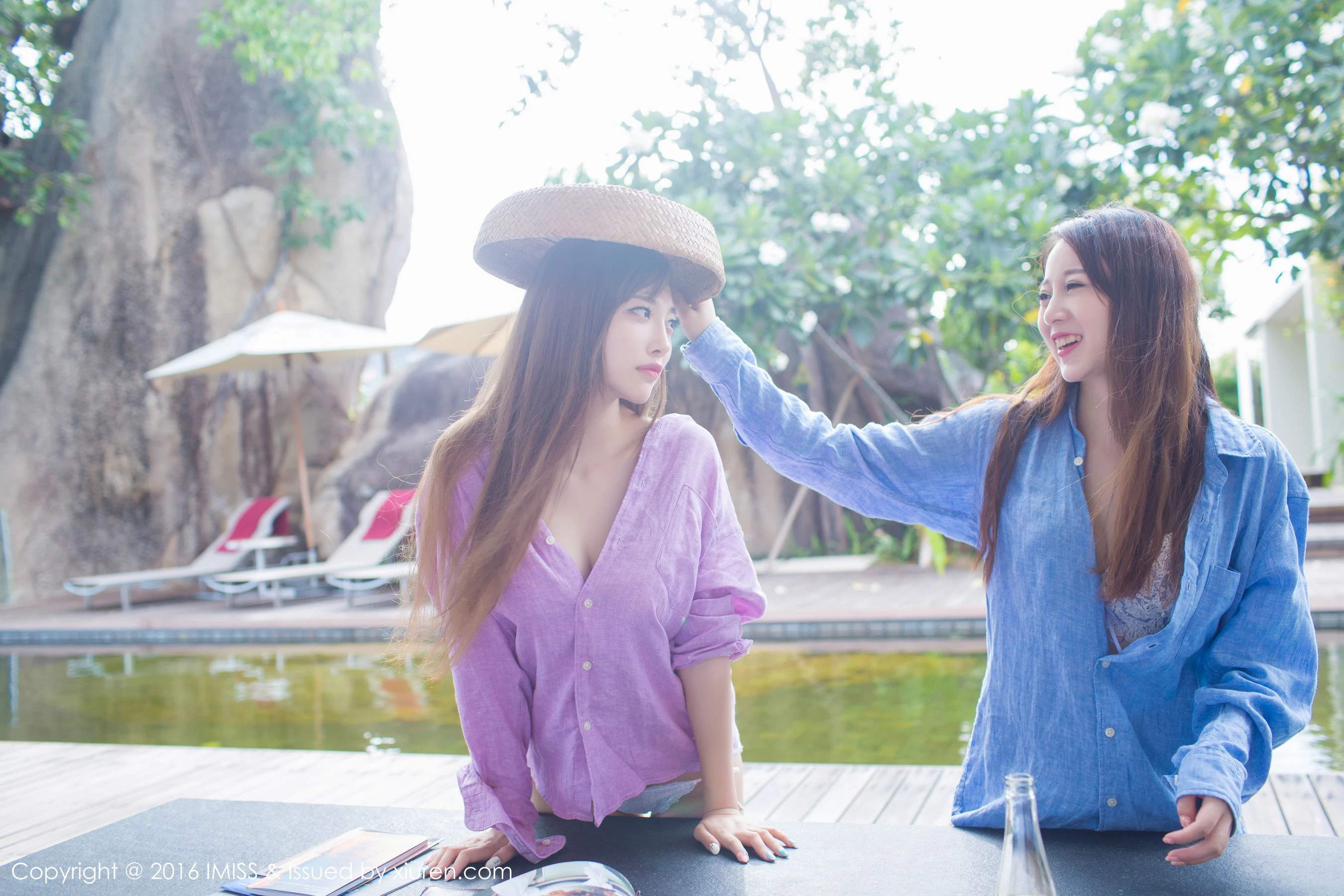 赵小米Kitty、sugar小甜心CC《闺蜜》 爱蜜社IMiss Vol.133第9张