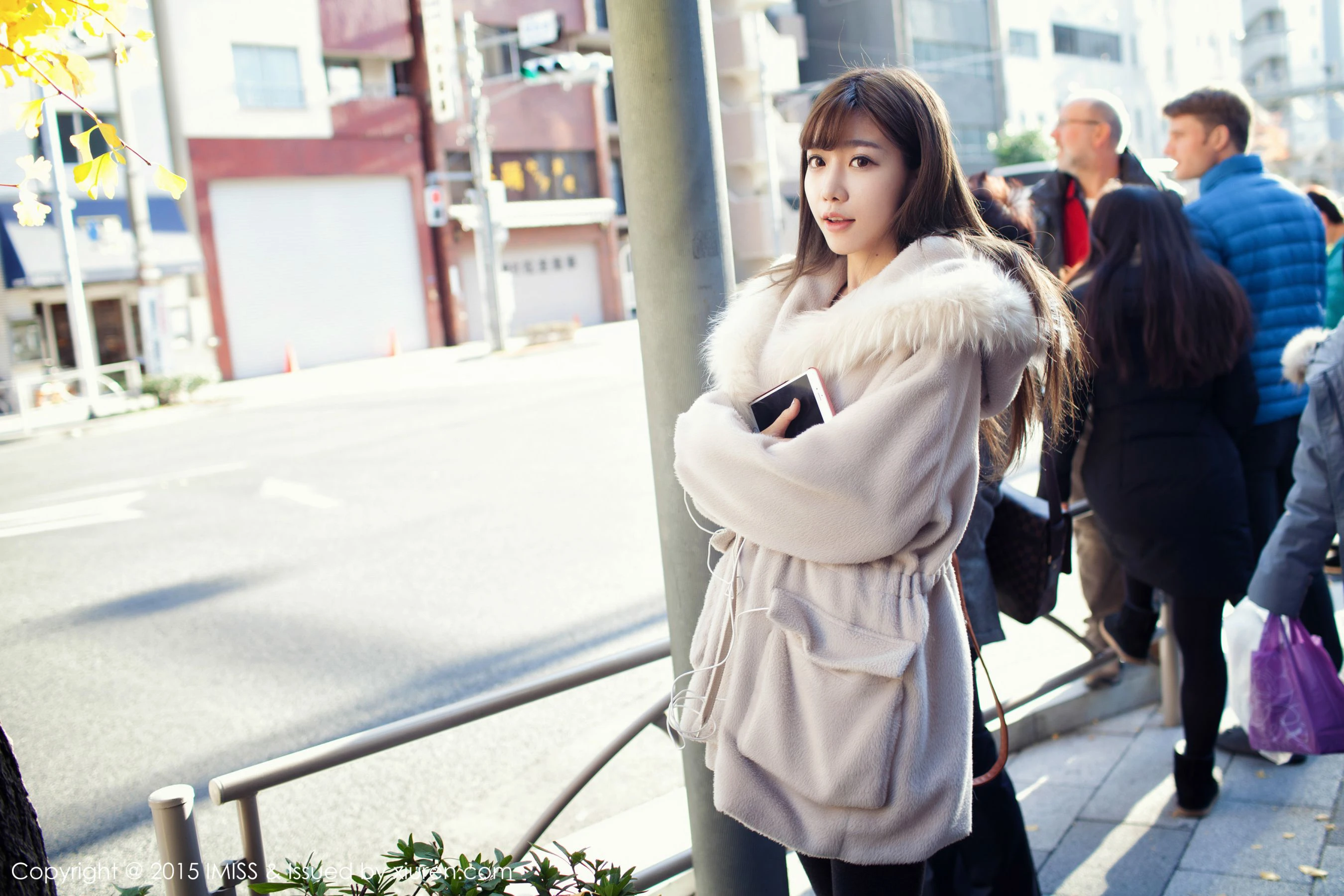 网红陈潇《日本之旅街拍》 爱蜜社IMiss Vol.010第1张