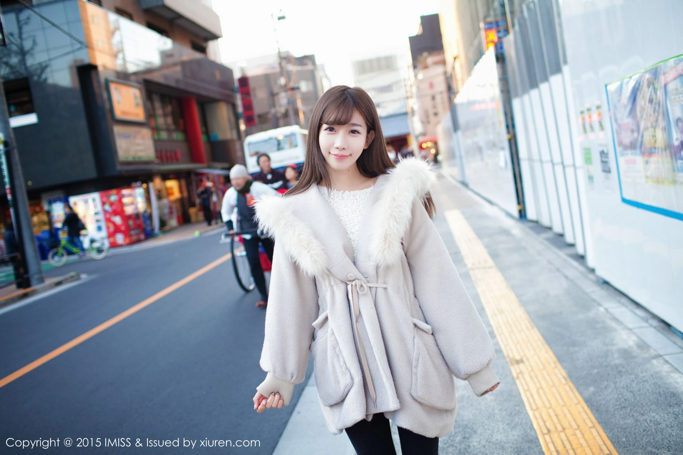 网红陈潇《日本之旅街拍》 爱蜜社IMiss Vol.010第5张