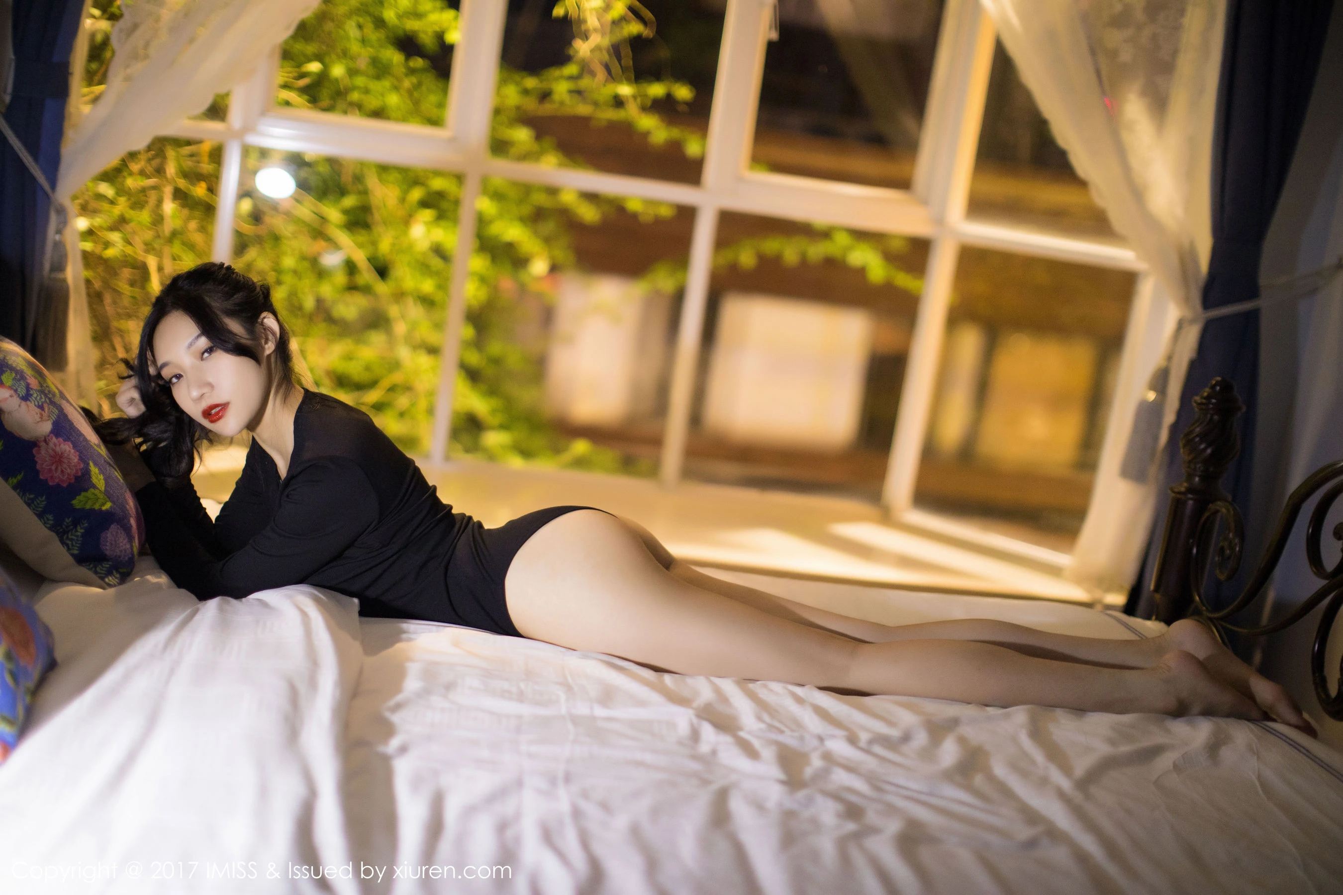 小狐狸Sica《黑色私房性感美腿》 爱蜜社IMiss VOL.194第5张