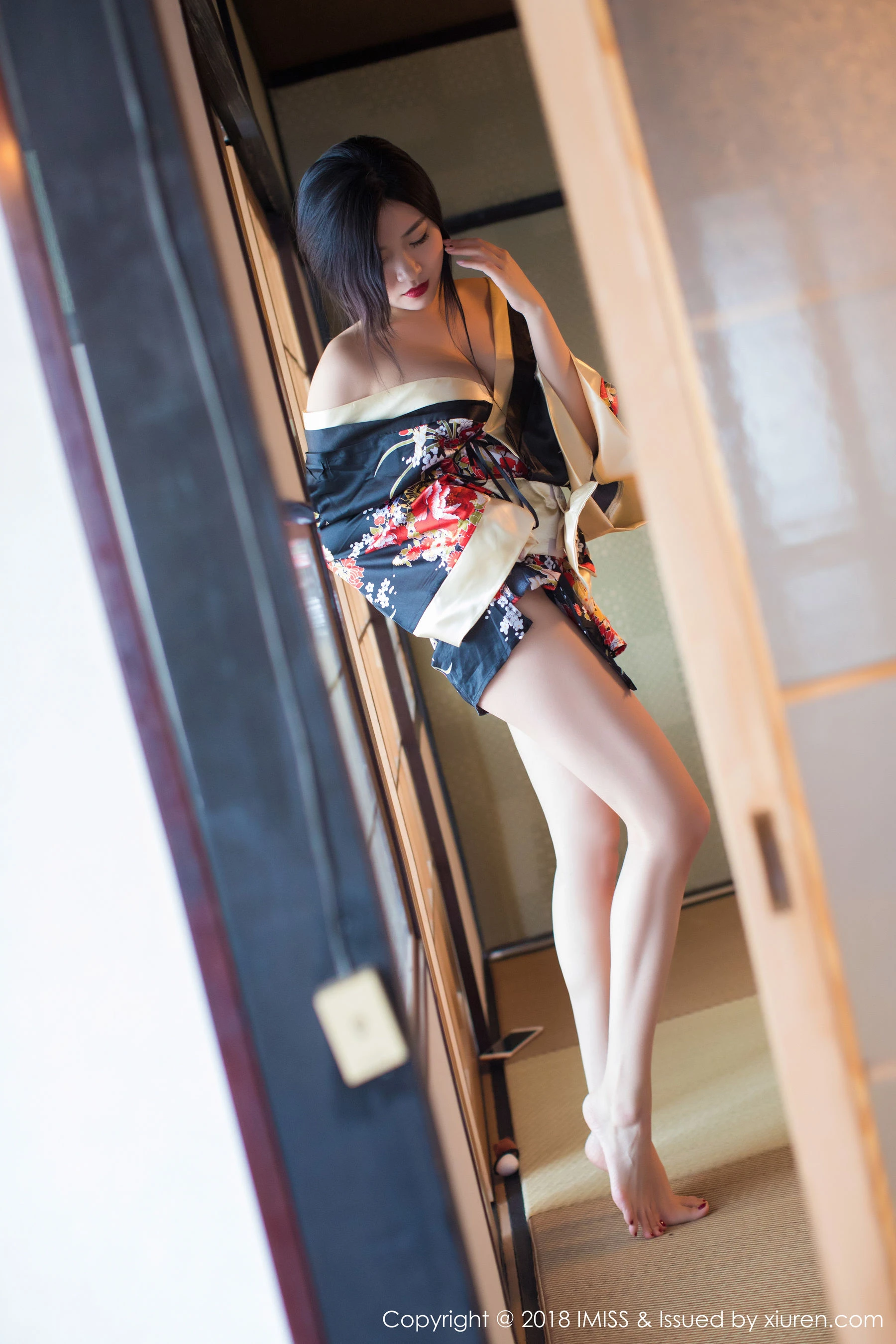 许诺Sabrina《北海道旅拍第三套》 爱蜜社IMiss Vol.254第17张