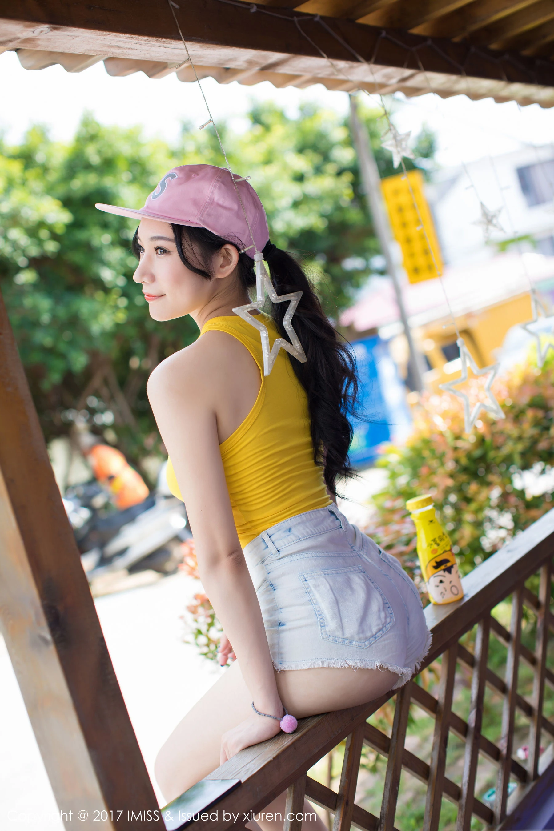 小狐狸Sica《牛仔短裤小清新系列》 爱蜜社 VOL.180第8张