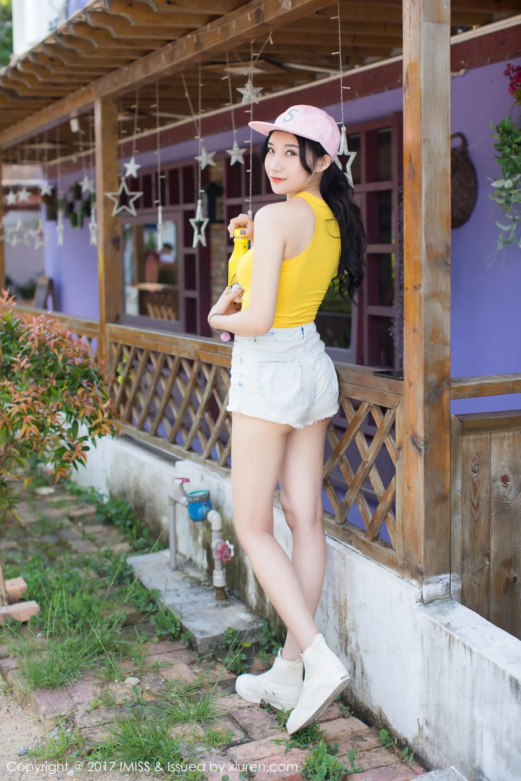 小狐狸Sica《牛仔短裤小清新系列》 爱蜜社 VOL.180第7张