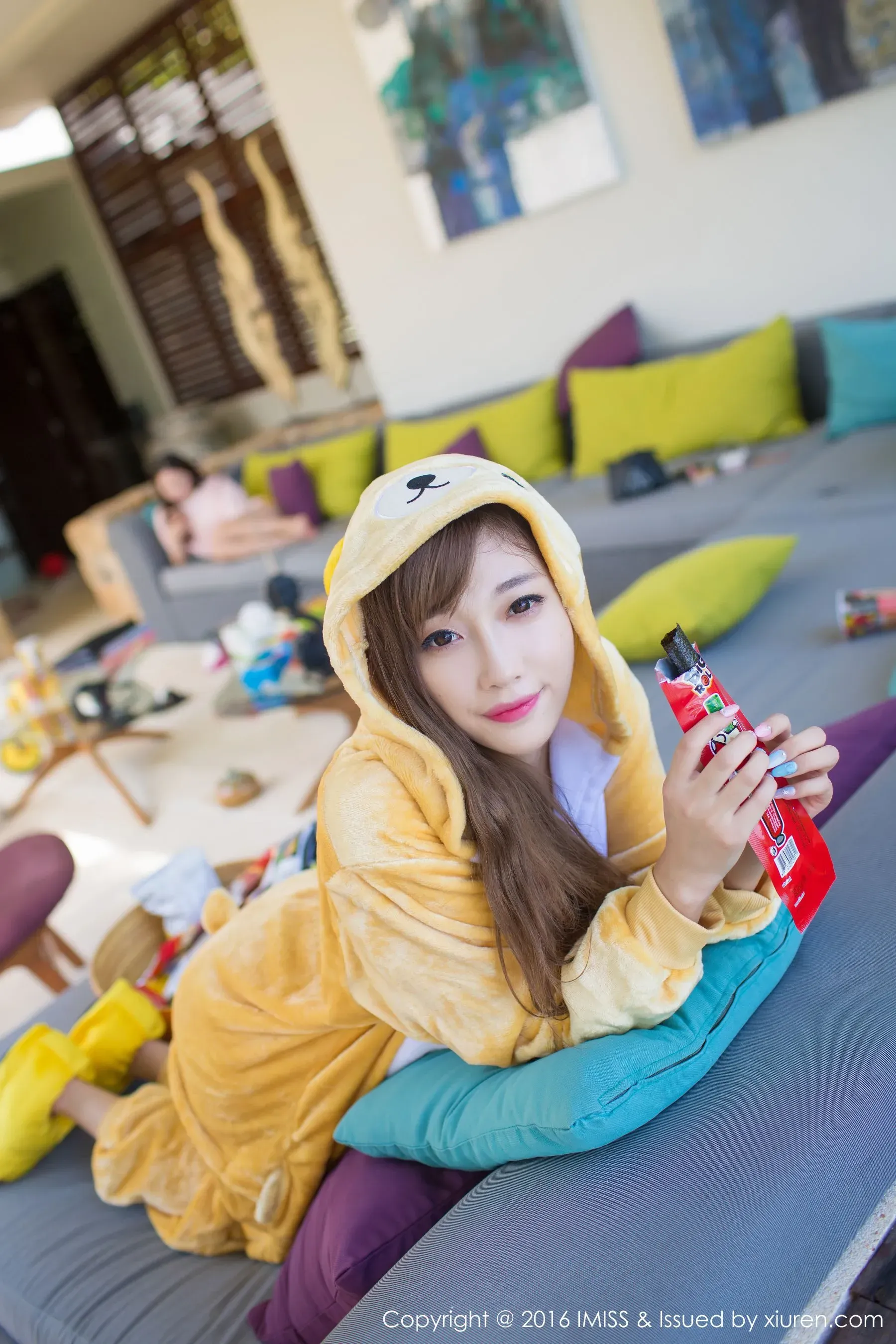 sugar小甜心CC《美女扮野兽+旗袍与丝袜》 爱蜜社IMiss Vol.136第9张