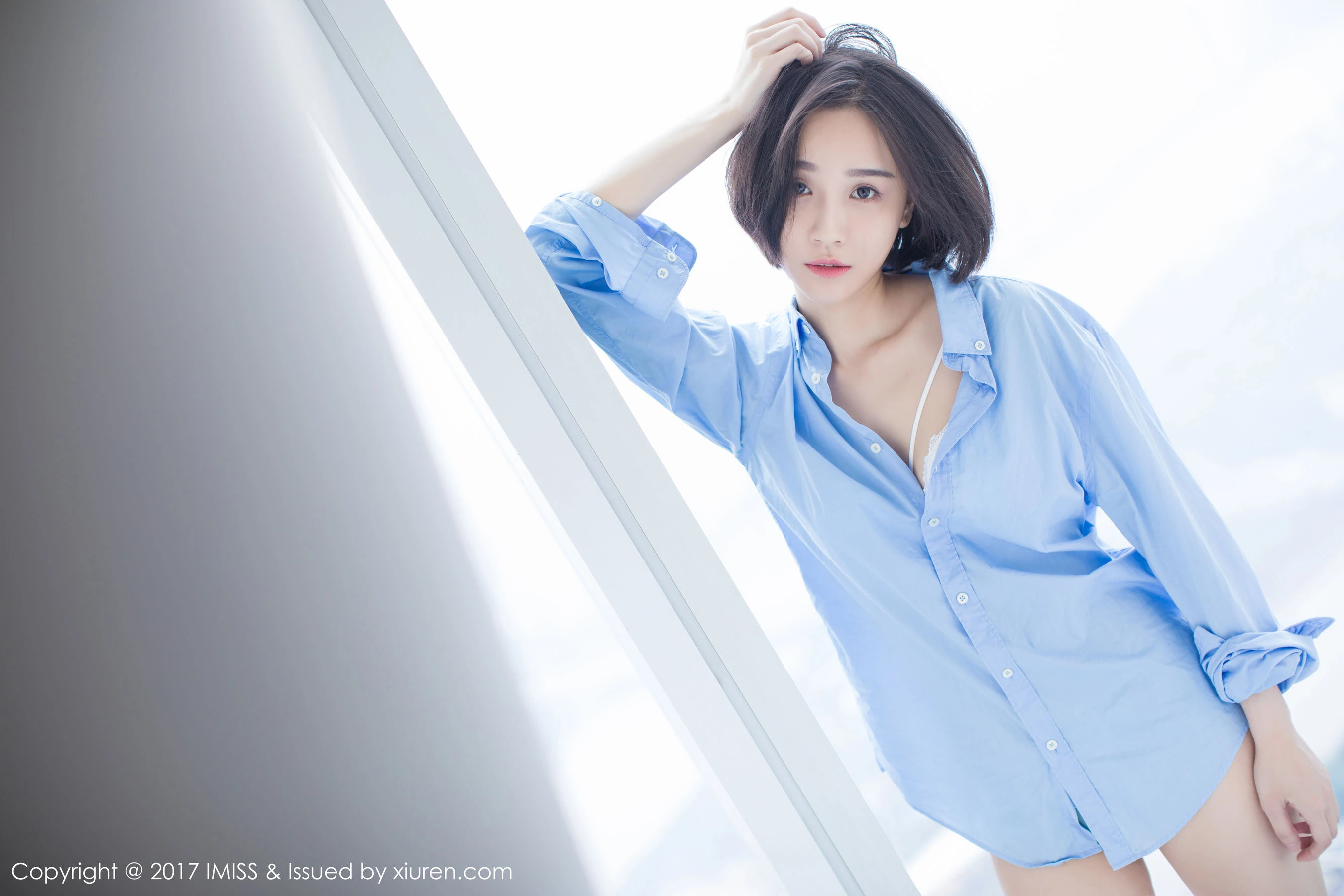 莉雅Livia《日系短发女神》 爱蜜社 VOL.178第7张