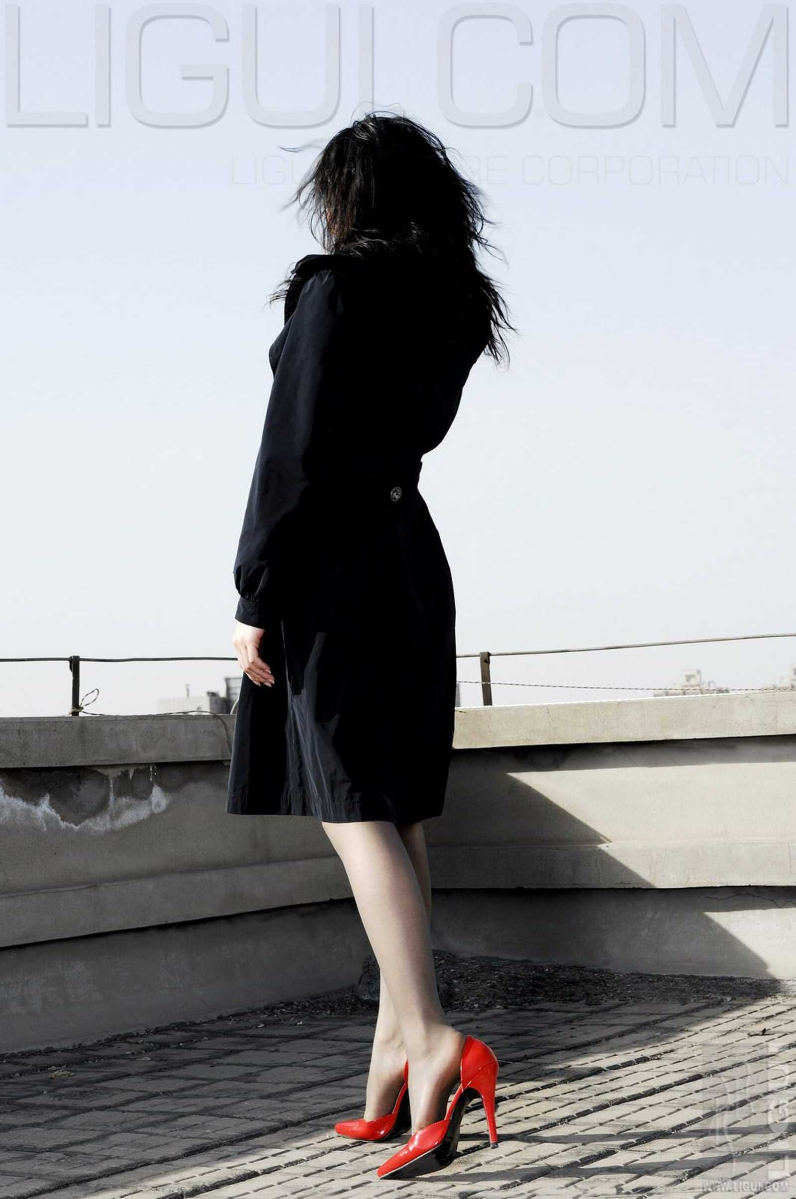 [丽柜LiGui] Model 程海伦《紅與黑》丝足写真图片第8张