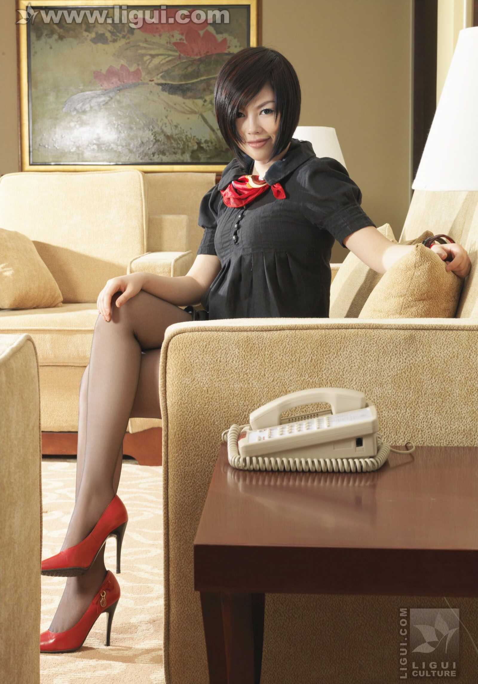 Model 慕子《经典家居中的丝袜演绎》 [丽柜LiGui第11张