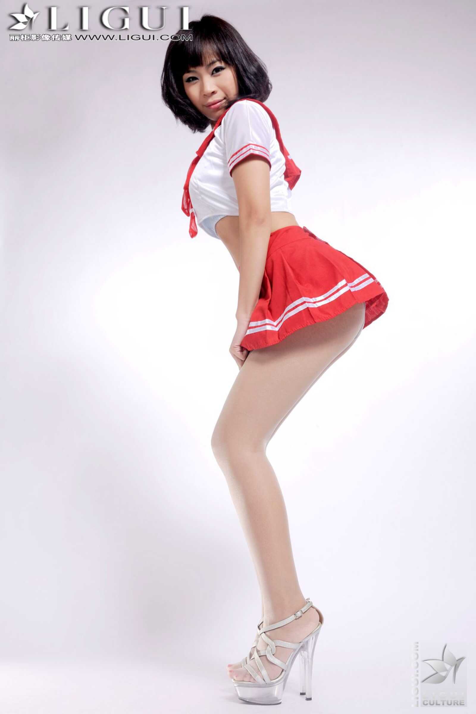 Model 田甜《红色水手服》 上下合集 [丽柜LiGui] 美第17张