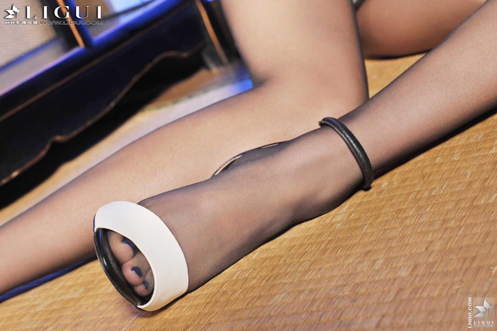 [丽柜贵足LiGui] Model 司琪《黑丝高跟女神》美腿丝第11张