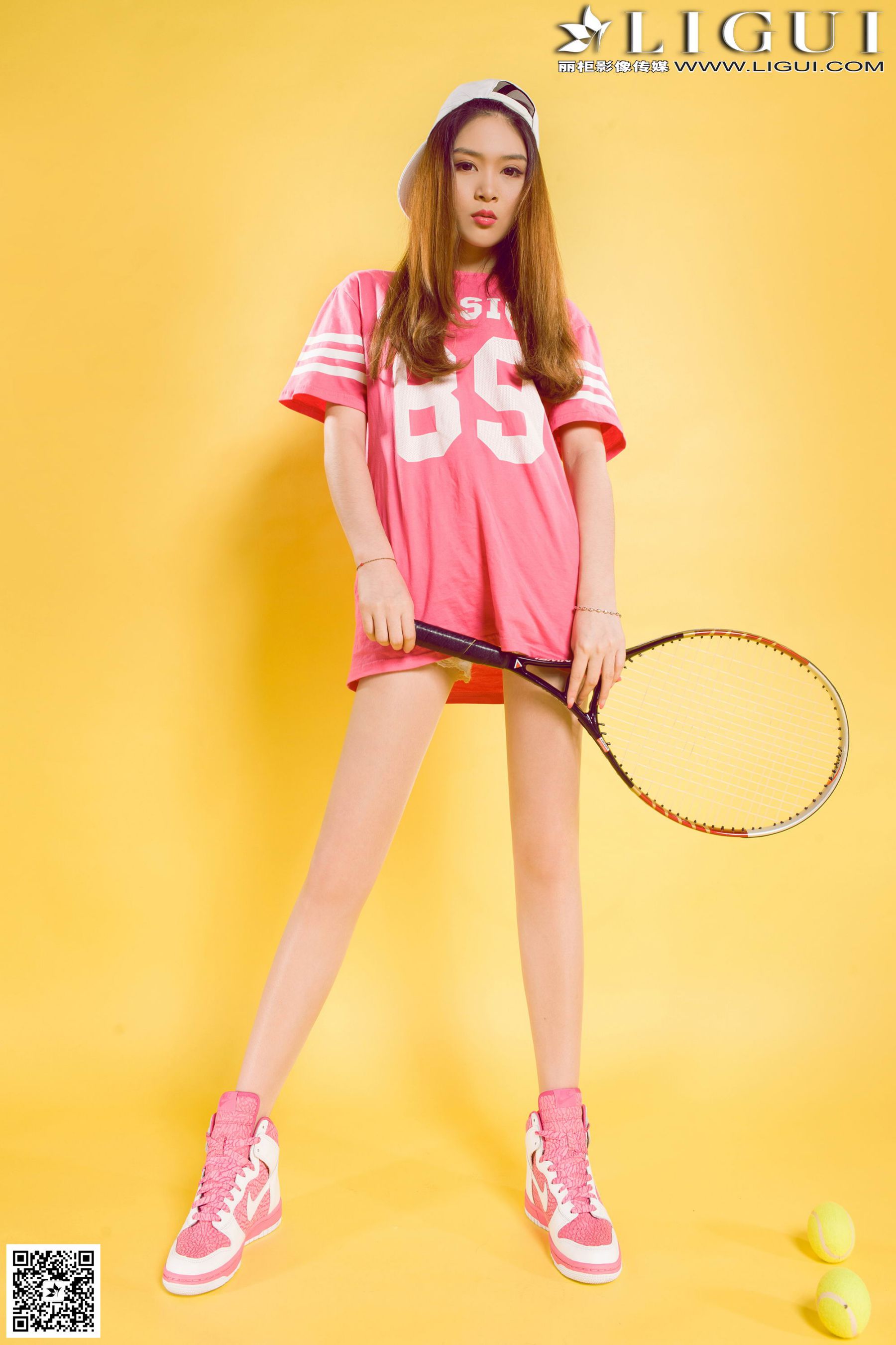 [丽柜LiGui] Model 允儿《篮球少女羽毛球运动系列》第1张